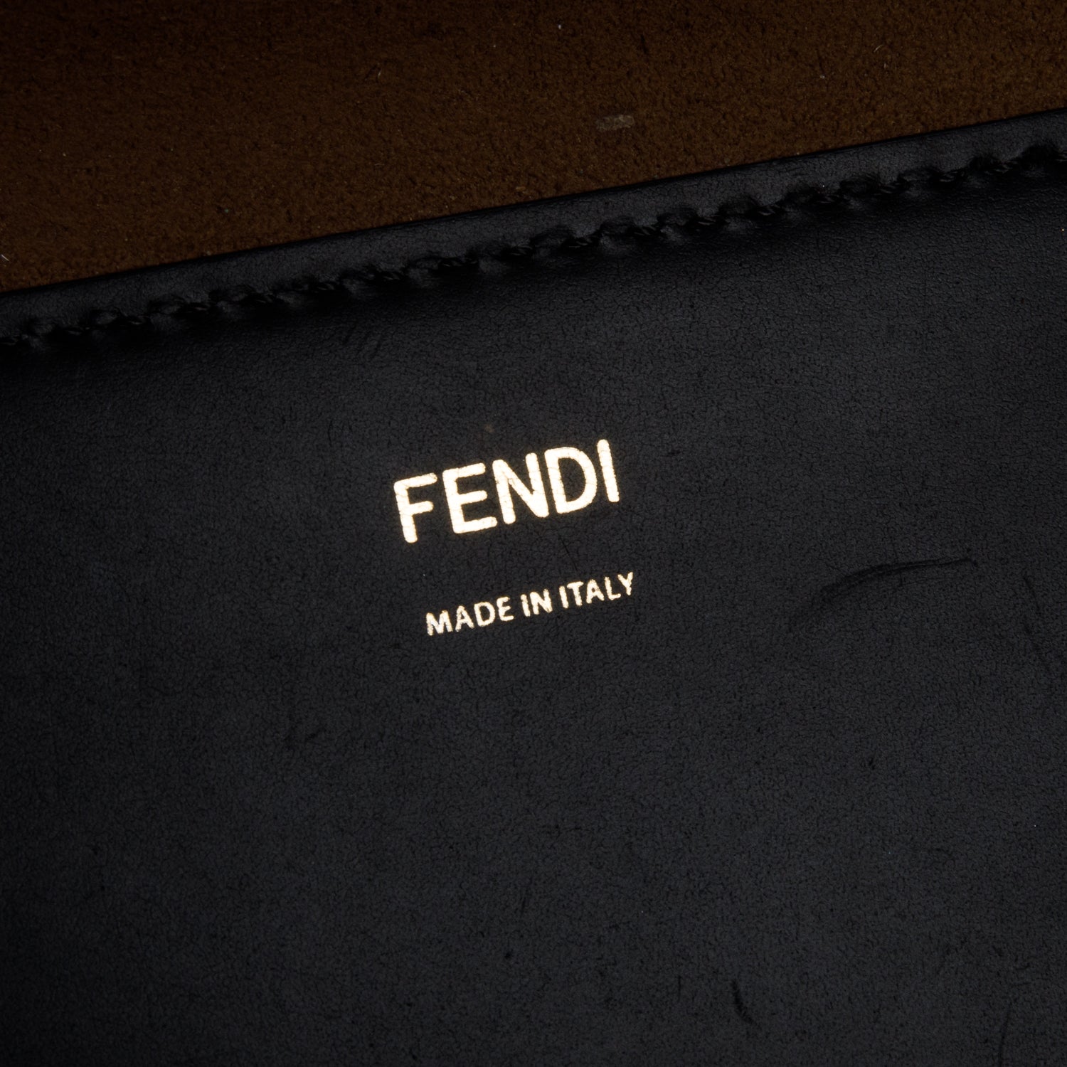 Fendi Black Calfskin Leather Large Sunshine Tote Bag