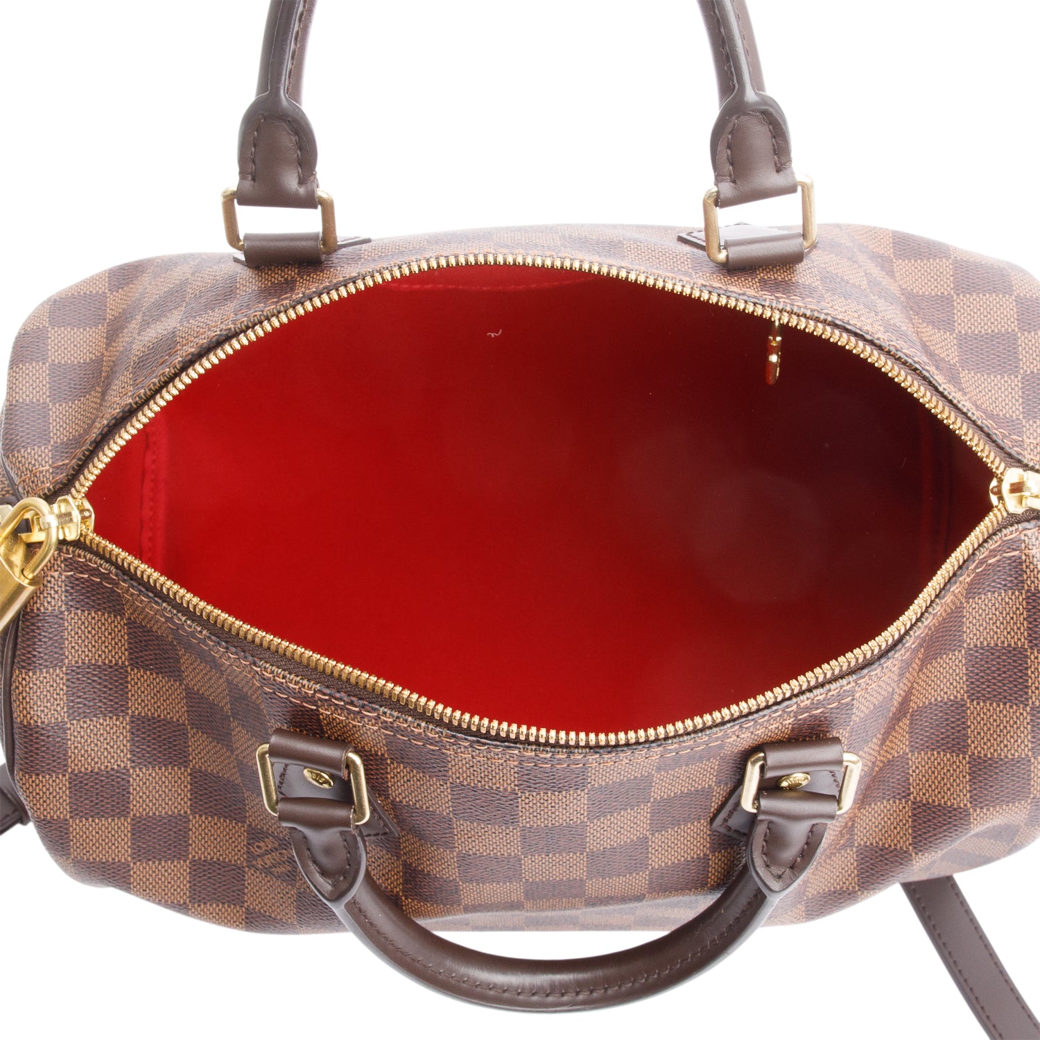 Louis Vuitton Damier Ebene Speedy Bandouliere 30 w/ Strap & Box