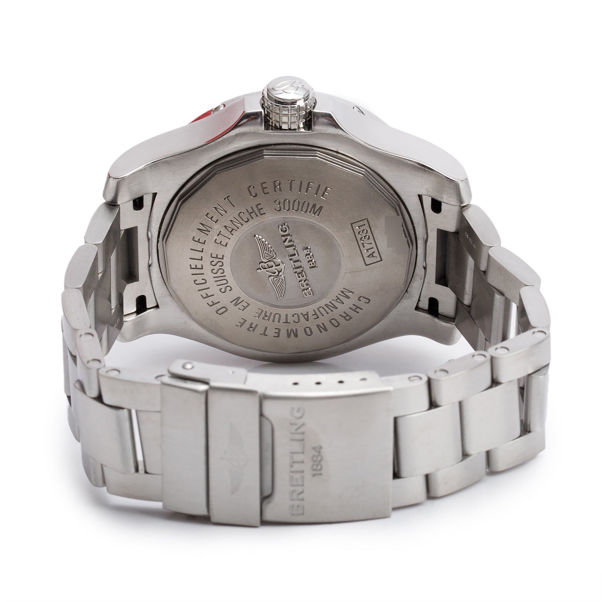 Breitling 2020 Stainless Steel Avenger II Seawolf 45 MM Automatic Watch Black Dial A17331 w/ Box & Papers