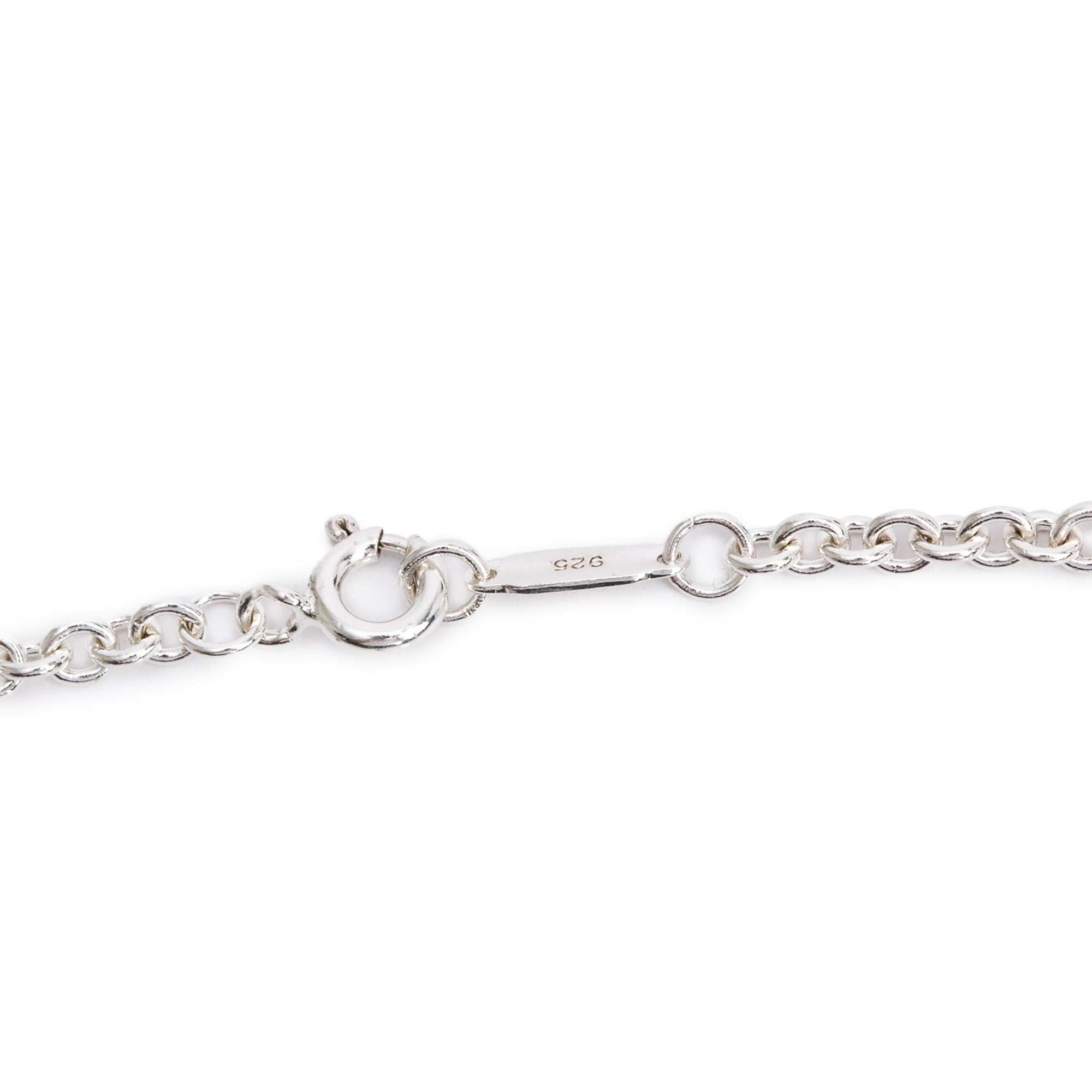 Tiffany & Co. Sterling Silver Vintage Oval Key Pendant Necklace