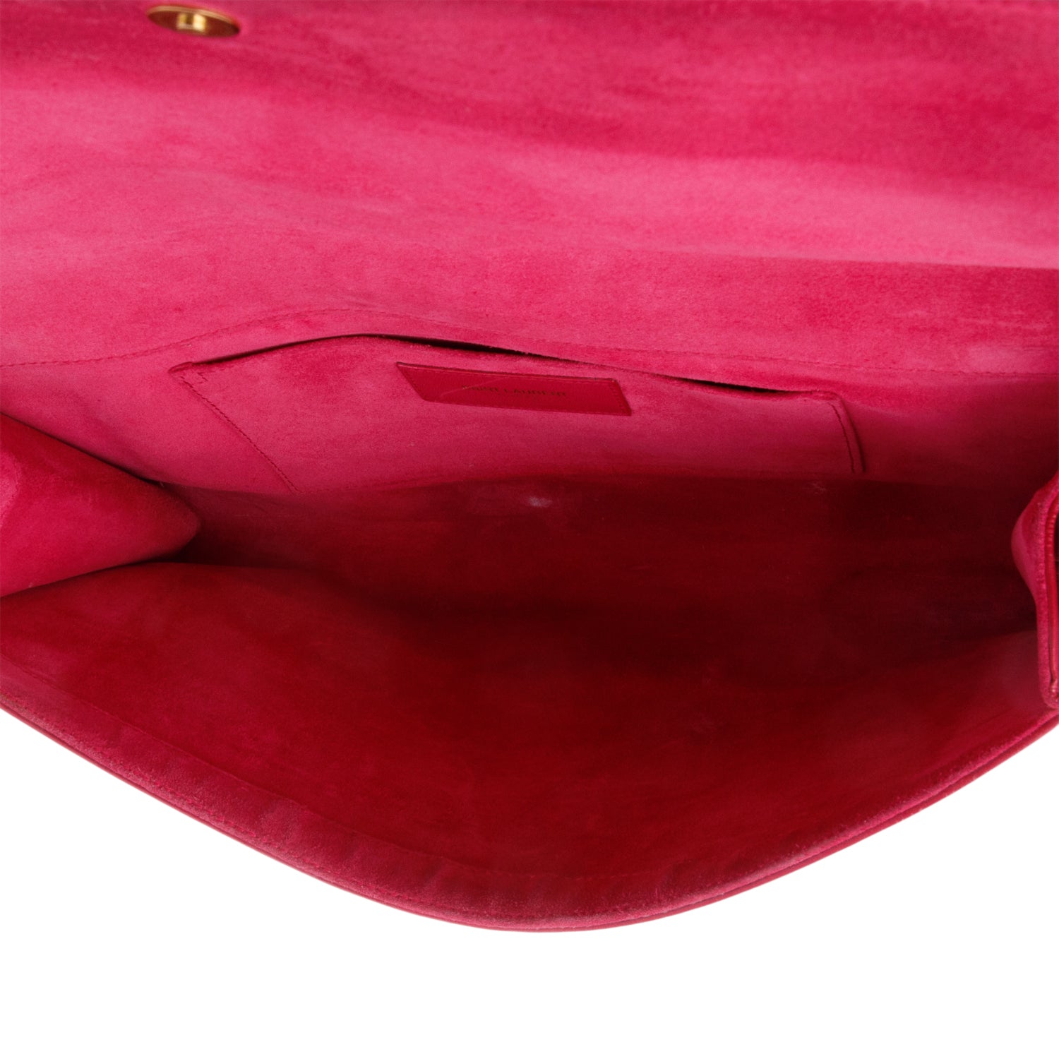 Saint Laurent Pink Leather Classic Y Ligne Clutch