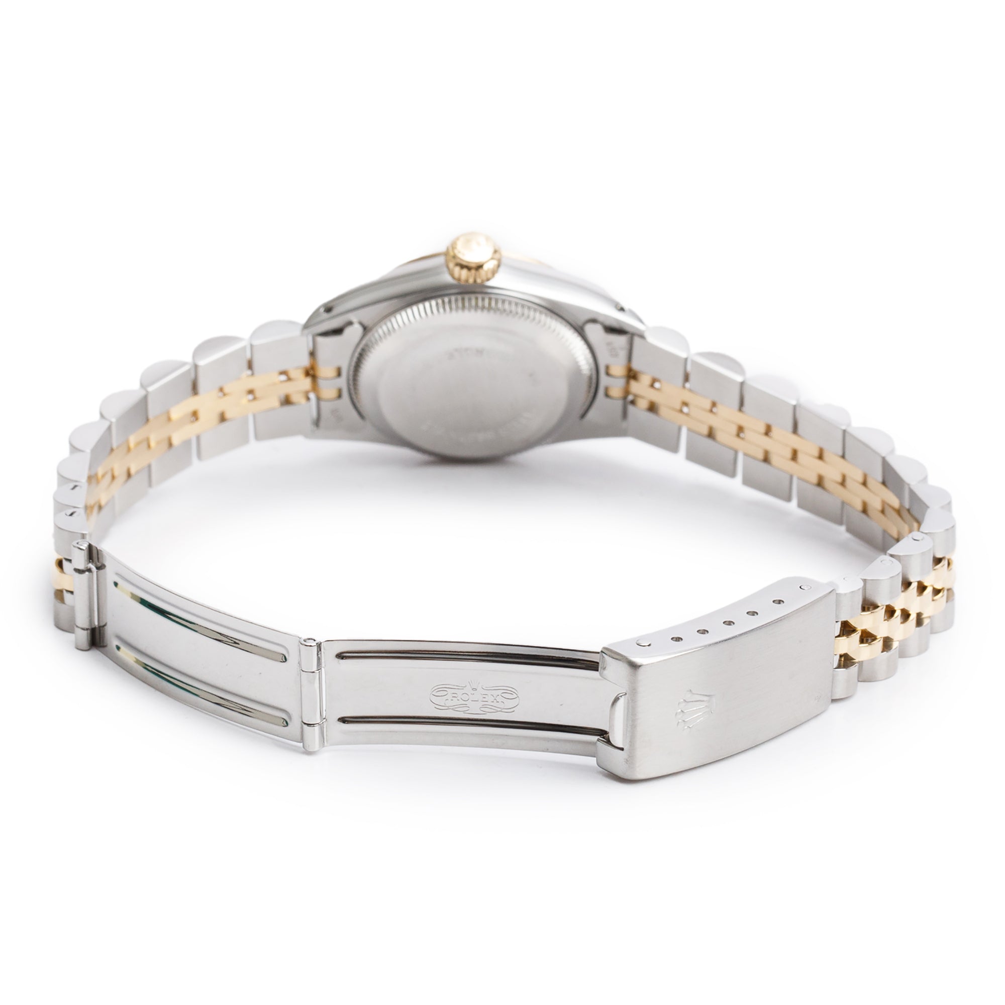 Rolex Stainless Steel & 18k Yellow Gold Oyster Perpetual 26 MM Watch Gold Dial 67193