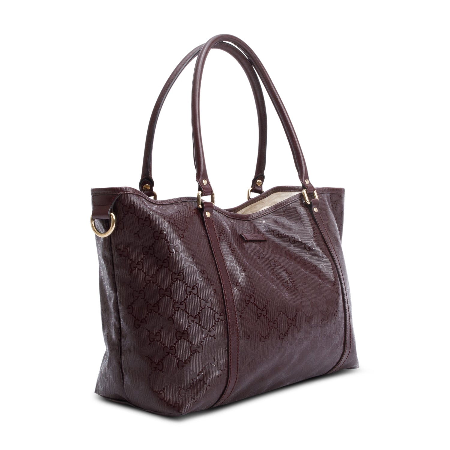 Gucci Burgundy GG Imprime Medium Joy Tote