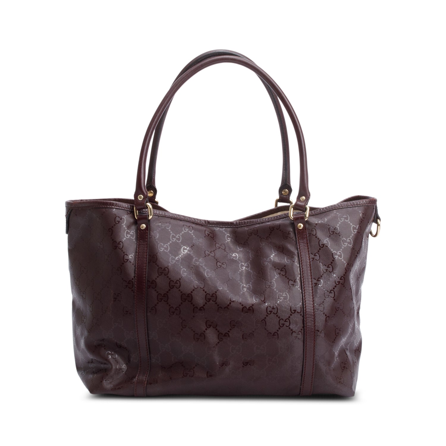 Gucci Burgundy GG Imprime Medium Joy Tote