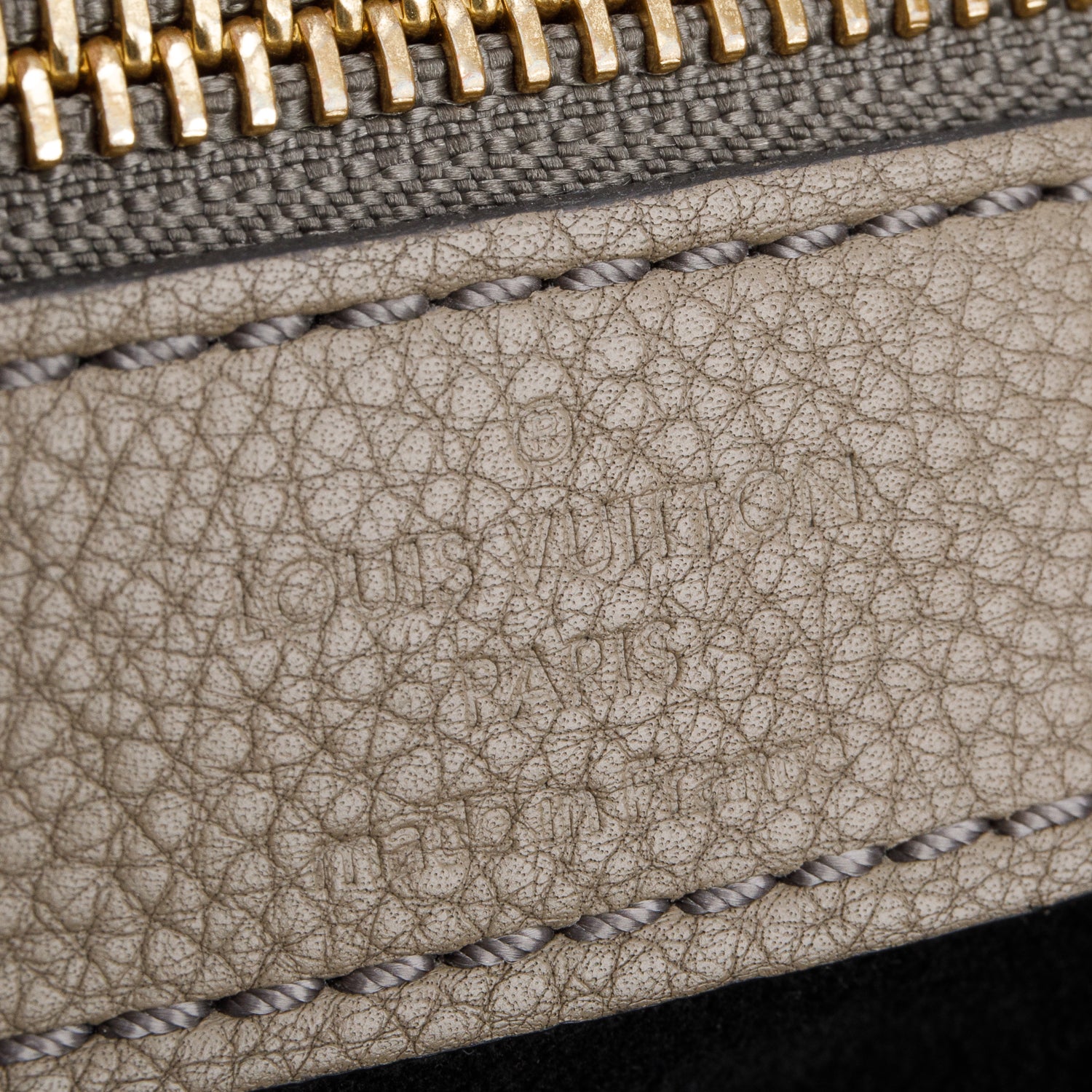 Louis Vuitton Taupe Mahina Leather L Hobo