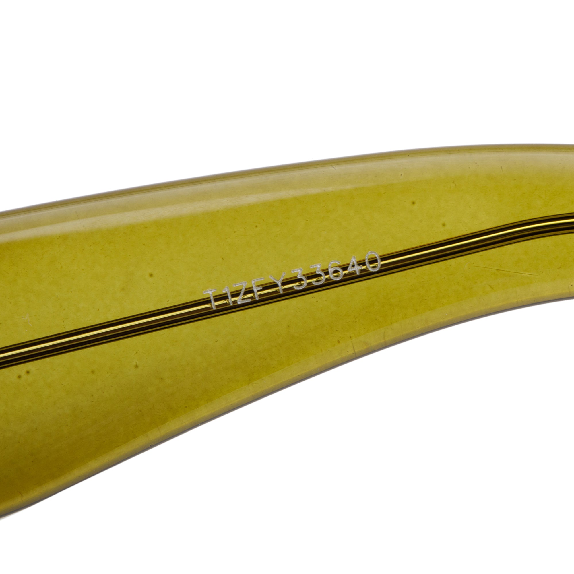 Saint Laurent SL 572 Green Transparent Acetate Rectangle Sunglasses w/ Case