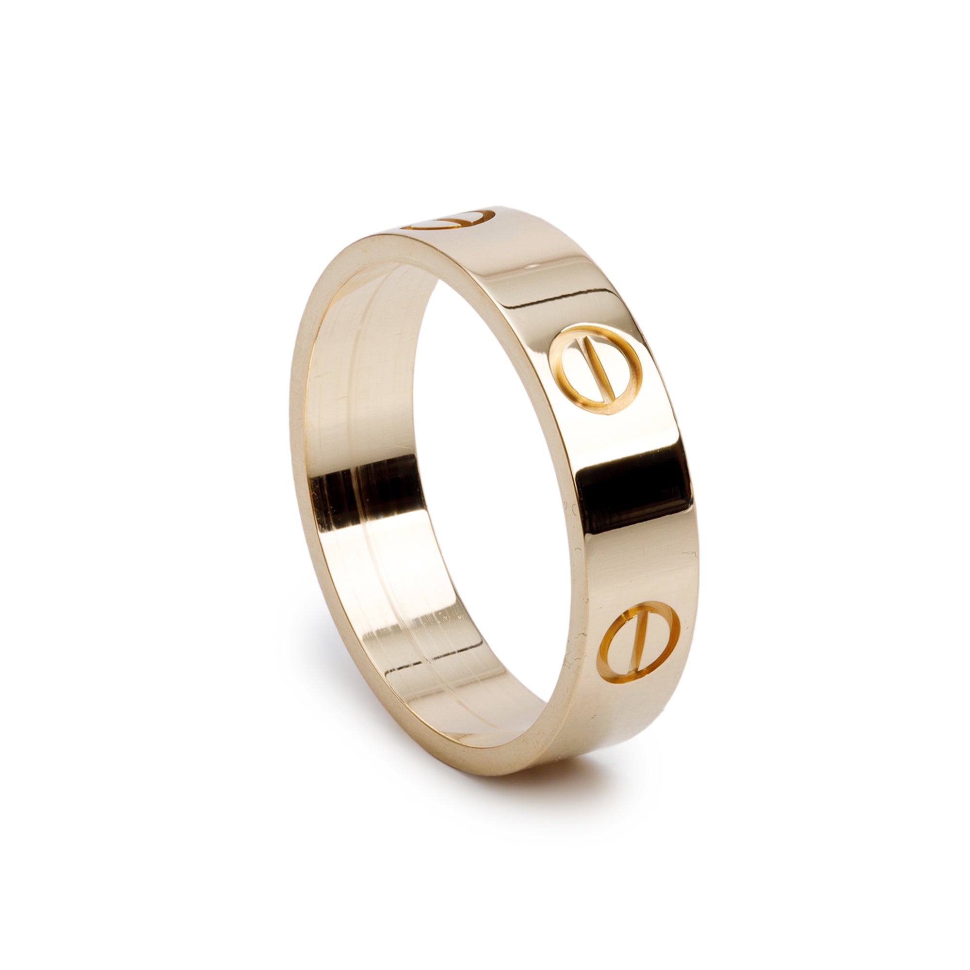 Cartier 18k Yellow Gold 5.5 MM Love Ring, Size 63 10.5 w/ Box & Receipt