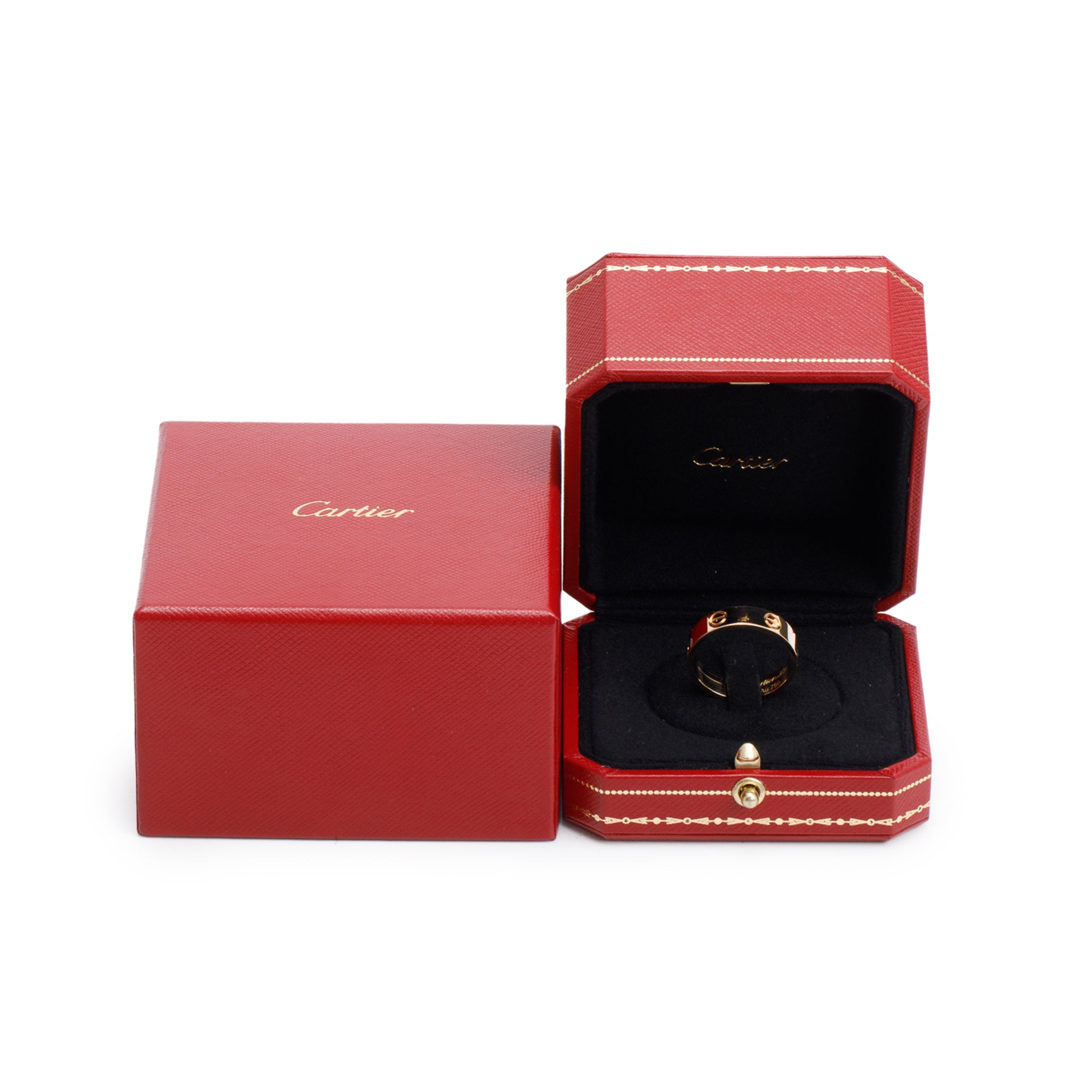 Cartier 18k Yellow Gold 5.5 MM Love Ring, Size 63 10.5 w/ Box & Receipt