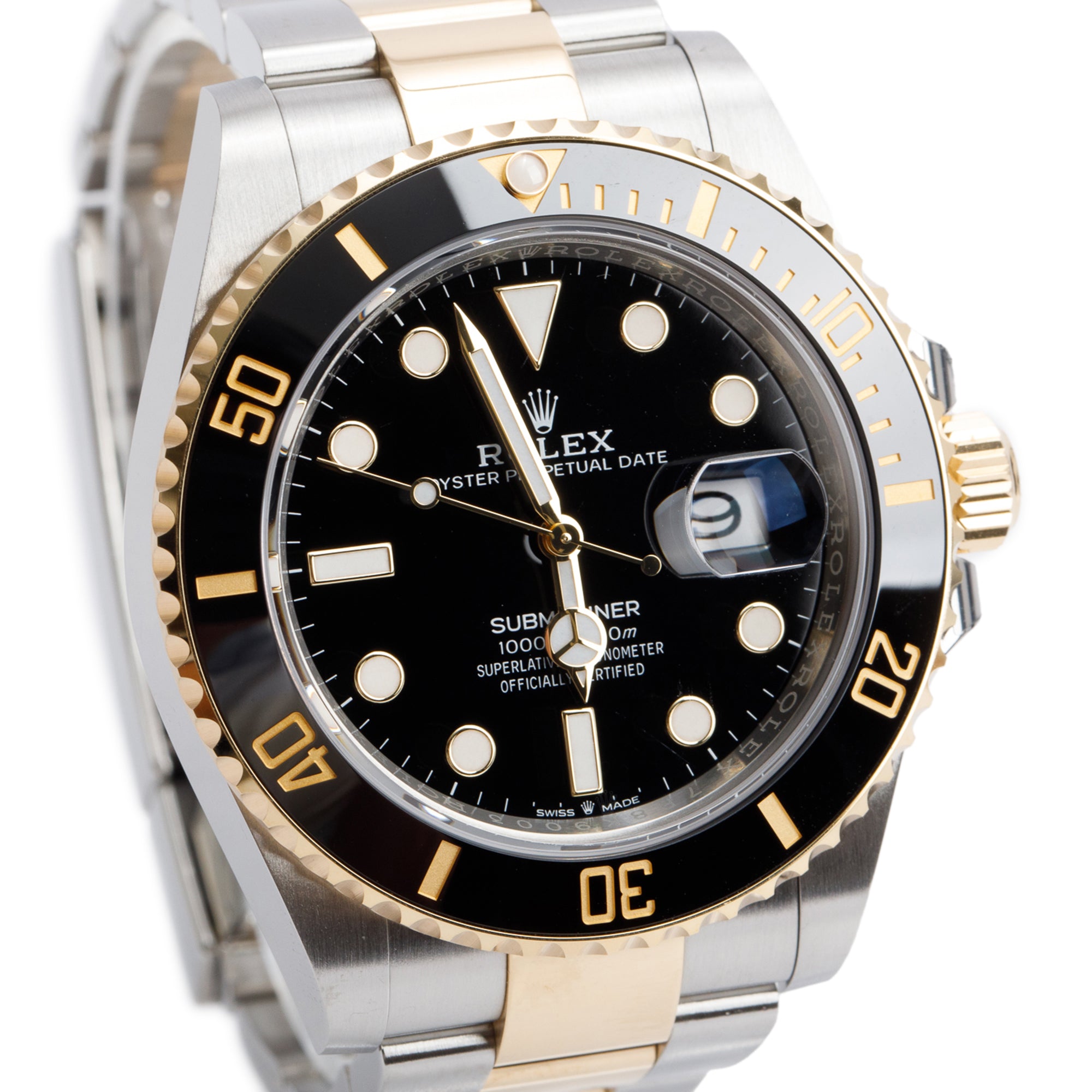 Rolex 2022 Stainless Steel & 18k Yellow Gold Submariner Date 41 MM Automatic Watch 126613LN w/ Box & Papers
