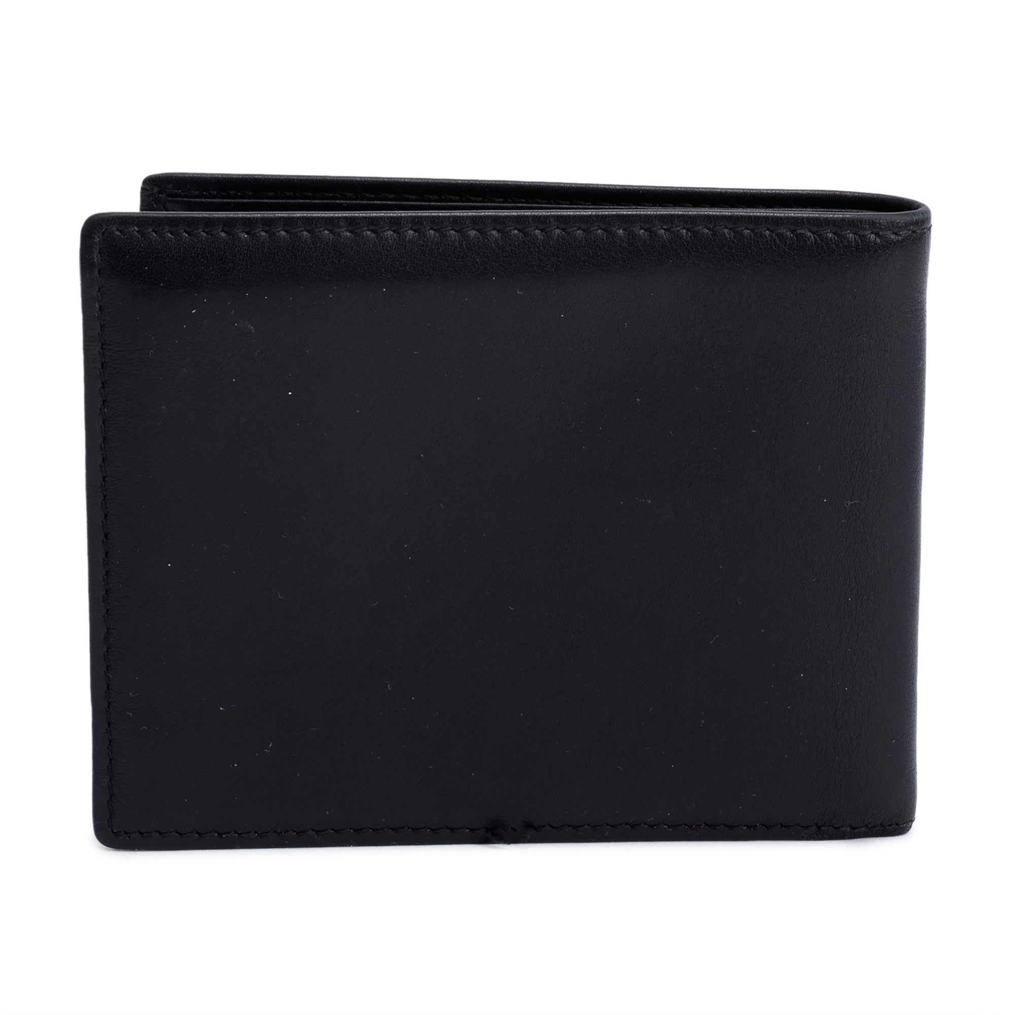 Gucci Black Leather Vintage G Logo Bifold Wallet