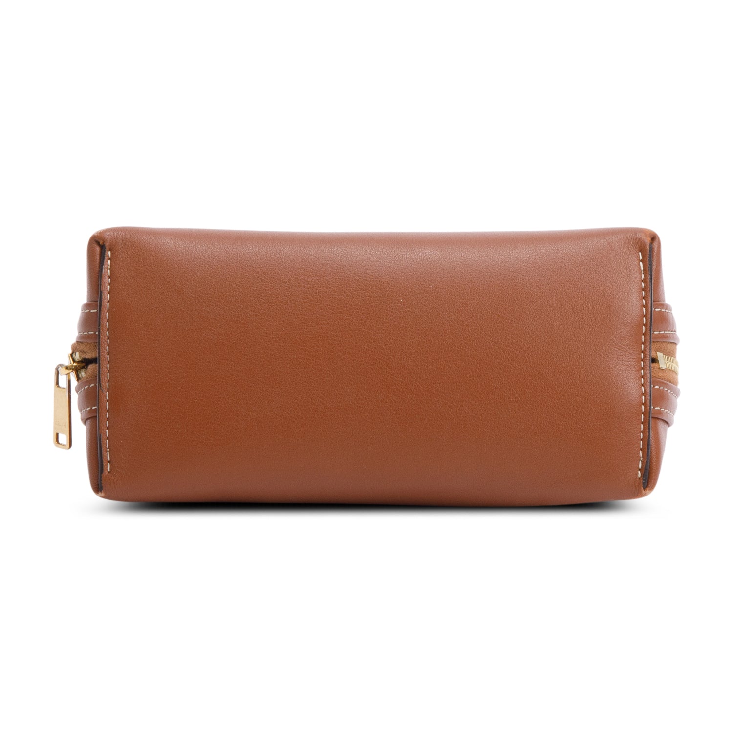 Celine 2022 Tan Calfskin Leather Triomphe Clutch On Chain