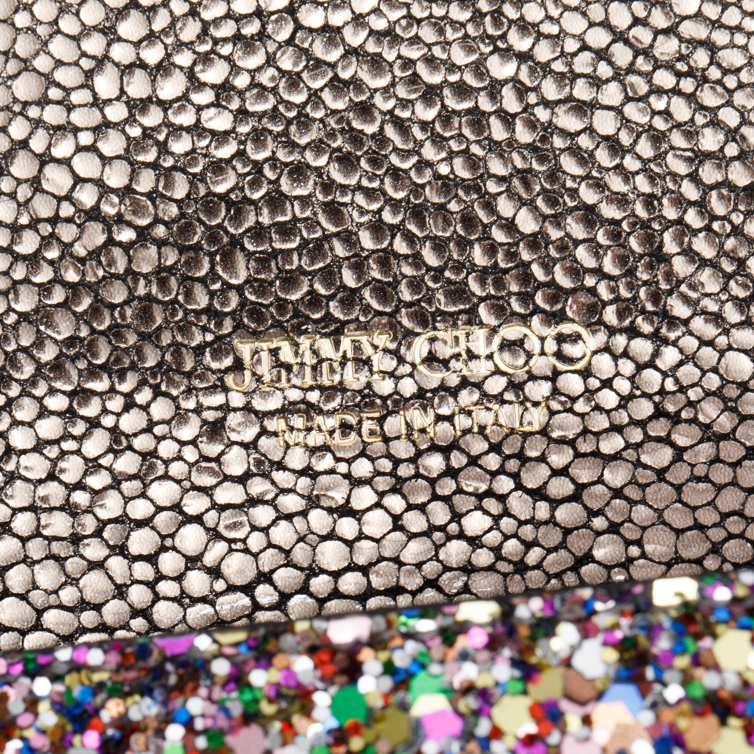 Jimmy Choo Multicolor Glitter Mini Paris Shoulder Bag w/ Strap & Authenticity Card