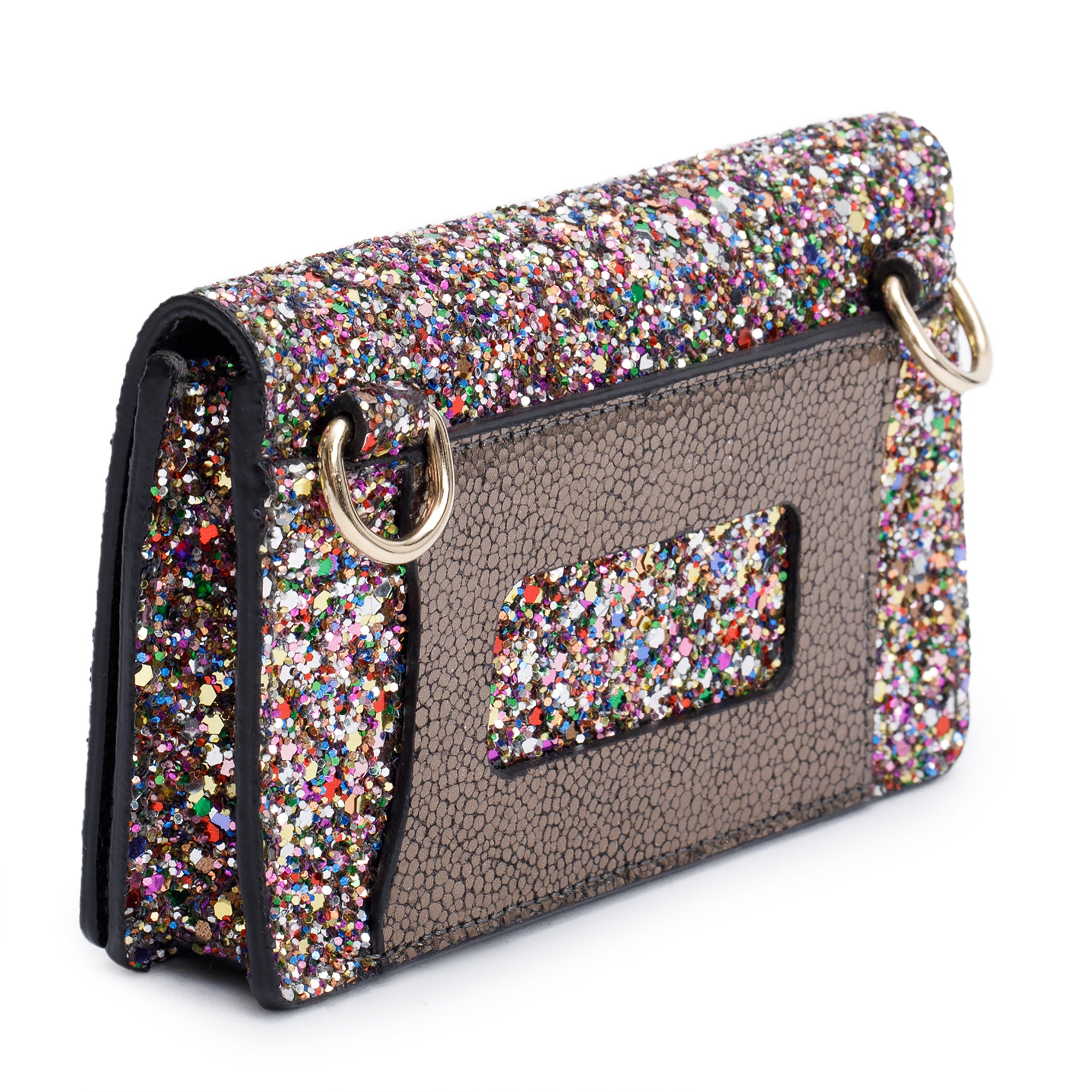 Jimmy Choo Multicolor Glitter Mini Paris Shoulder Bag w/ Strap & Authenticity Card