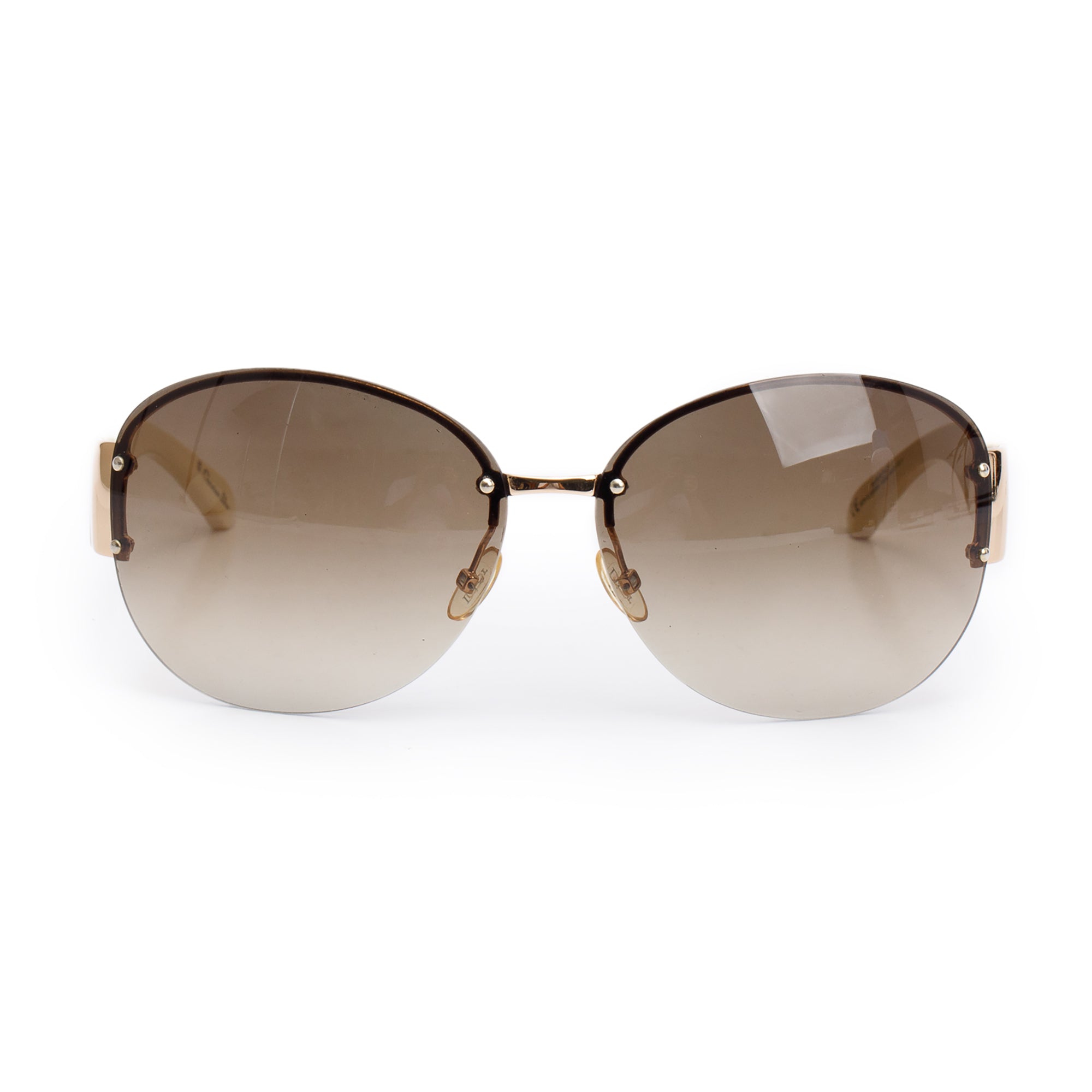 Christian Dior White Acetat Dior Flavour 5 Sunglasses w/ Case