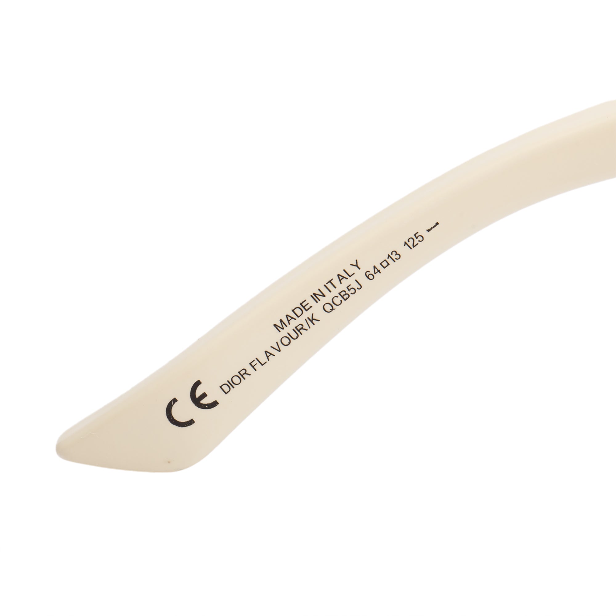 Christian Dior White Acetat Dior Flavour 5 Sunglasses w/ Case