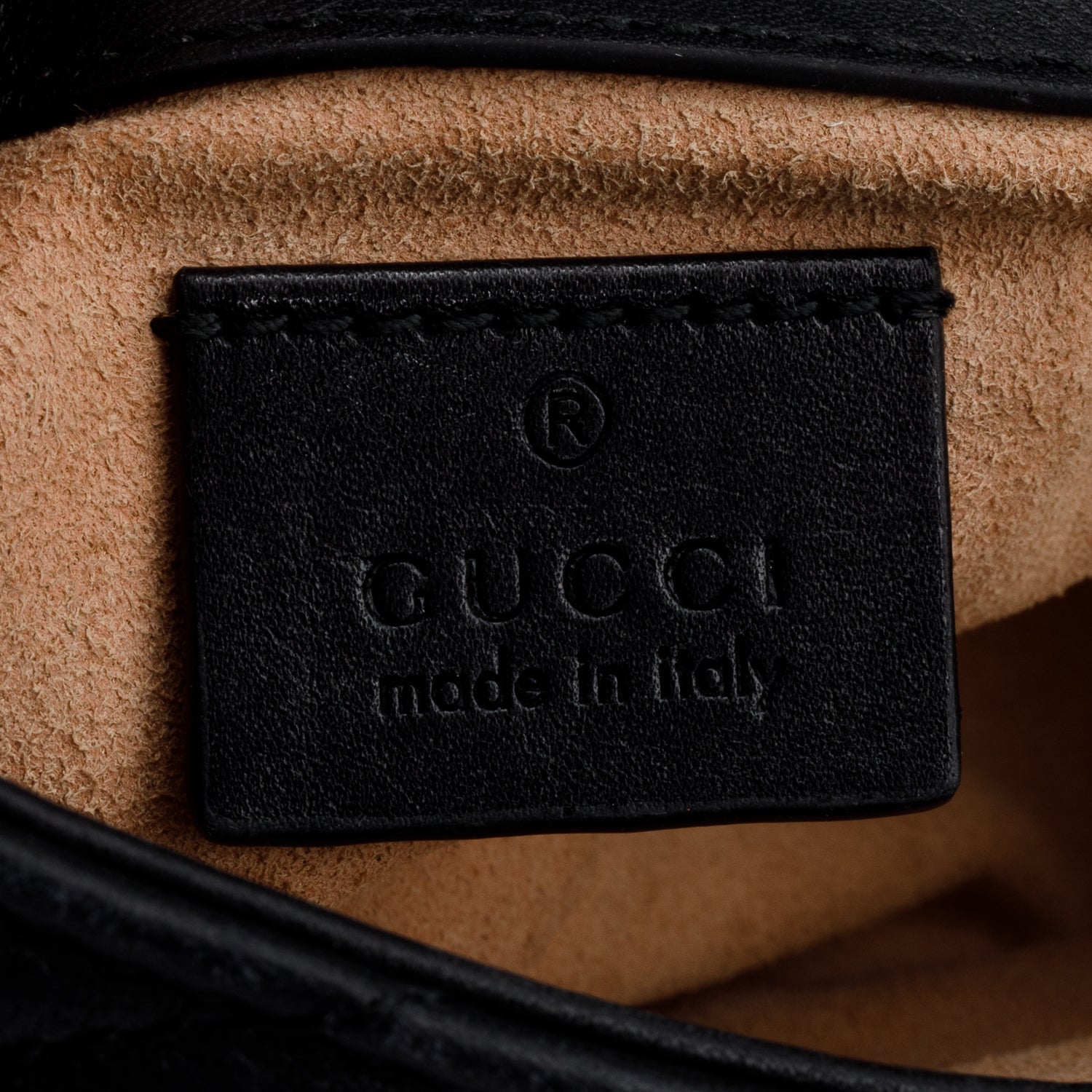 Gucci Black GG Marmont Matelasse Leather Super Mini Bag w/ Box