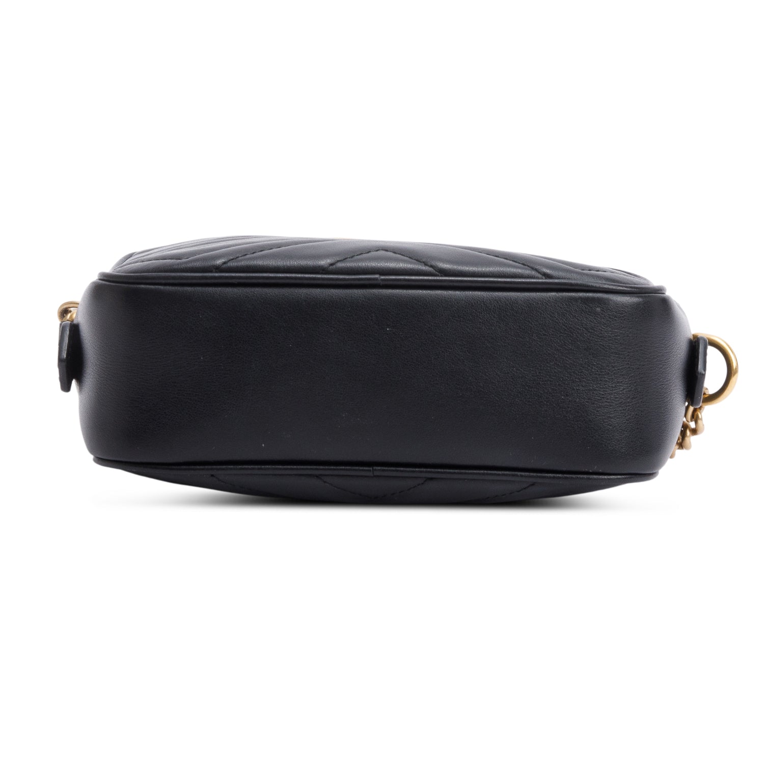 Gucci Black GG Marmont Matelasse Mini Camera Bag