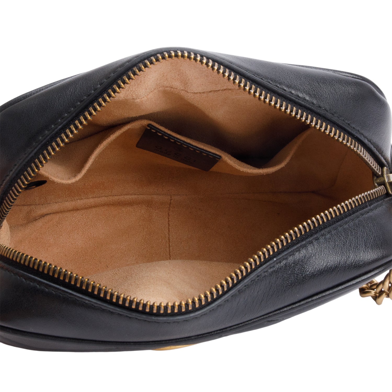 Gucci Black GG Marmont Matelasse Mini Camera Bag