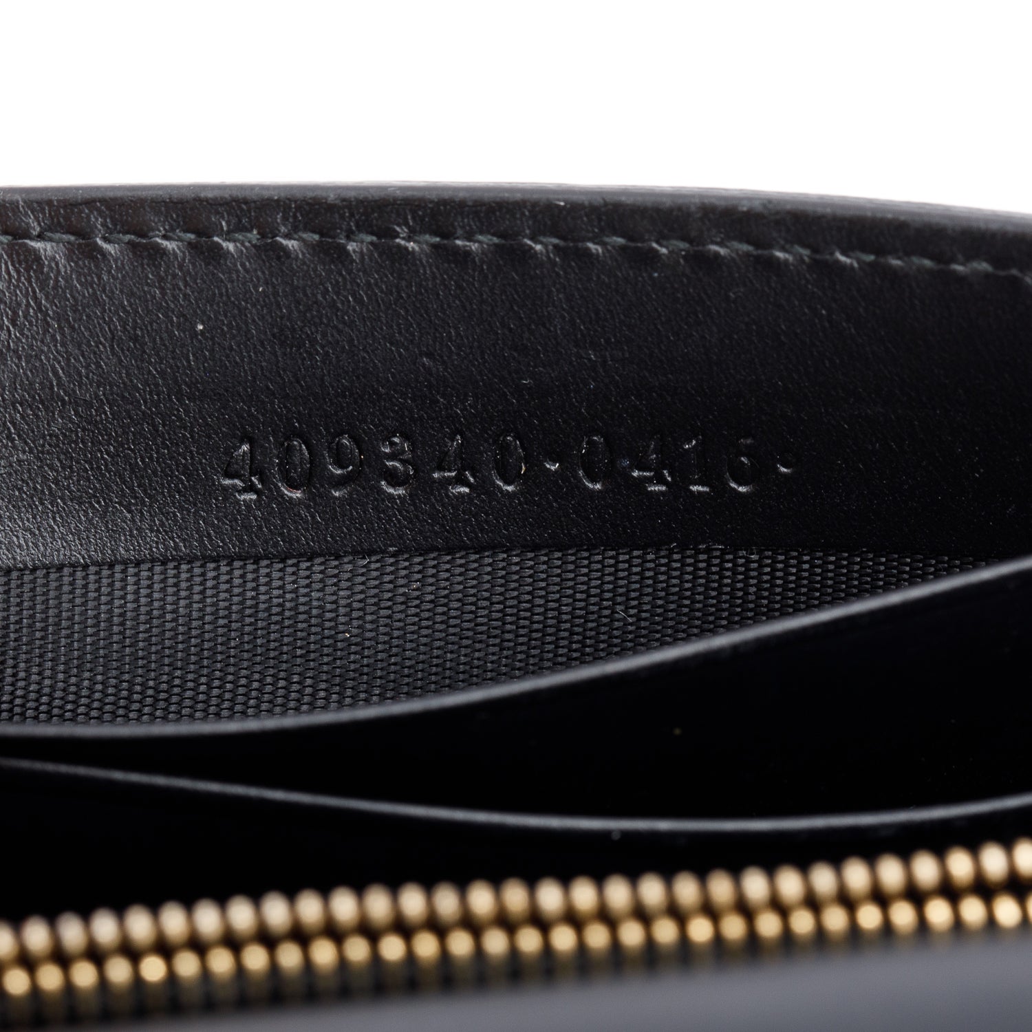 Gucci Black Guccissima Leather Interlocking G Icon Signature Wallet on Chain