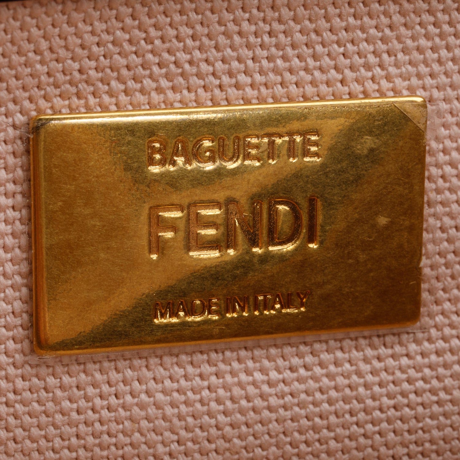 Fendi 2020 Pink FF Embroidered Canvas Baguette Shoulder Bag w/ Straps & Box