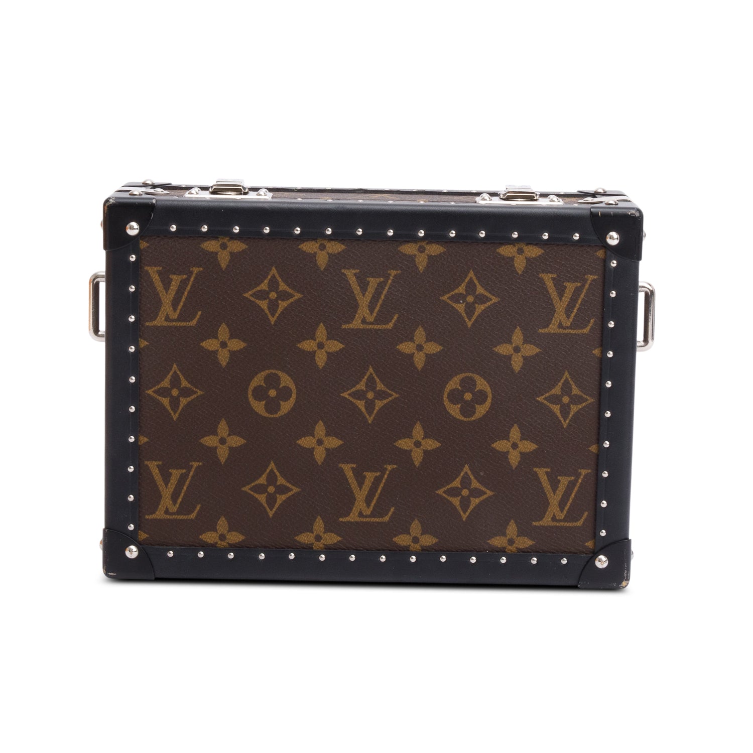 Louis Vuitton Monogram Macassar Clutch Box w/ Strap & Box