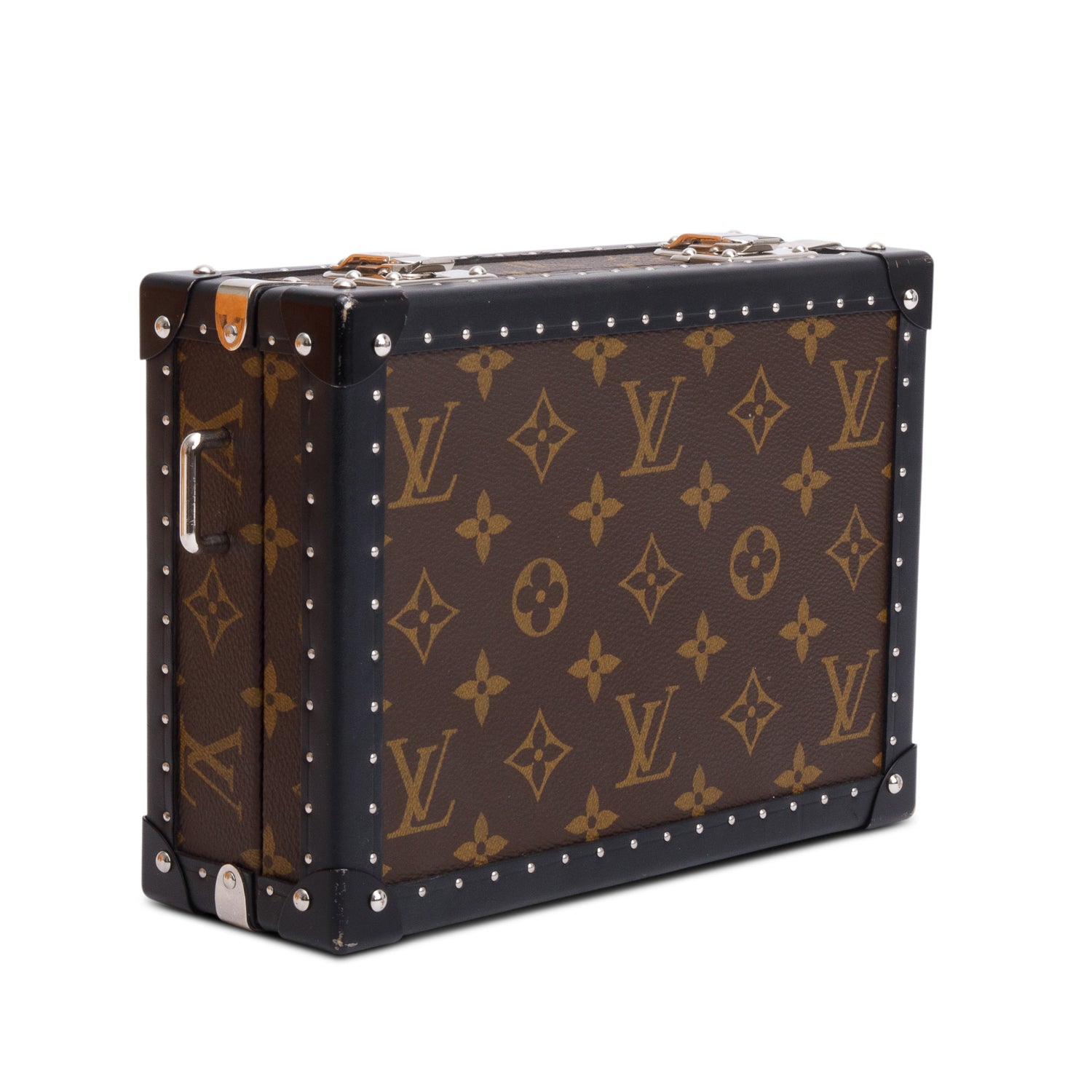 Louis Vuitton Monogram Macassar Clutch Box w/ Strap & Box