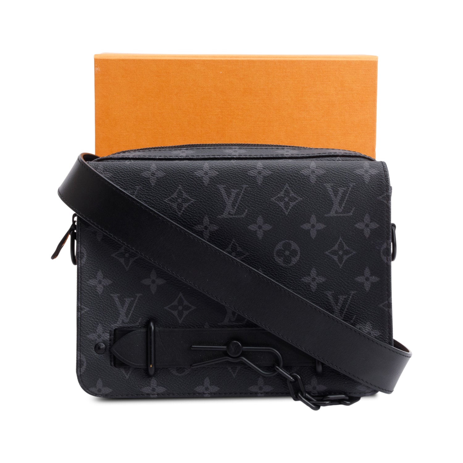 Louis Vuitton Monogram Eclipse Steamer Messenger Bag w/ Box