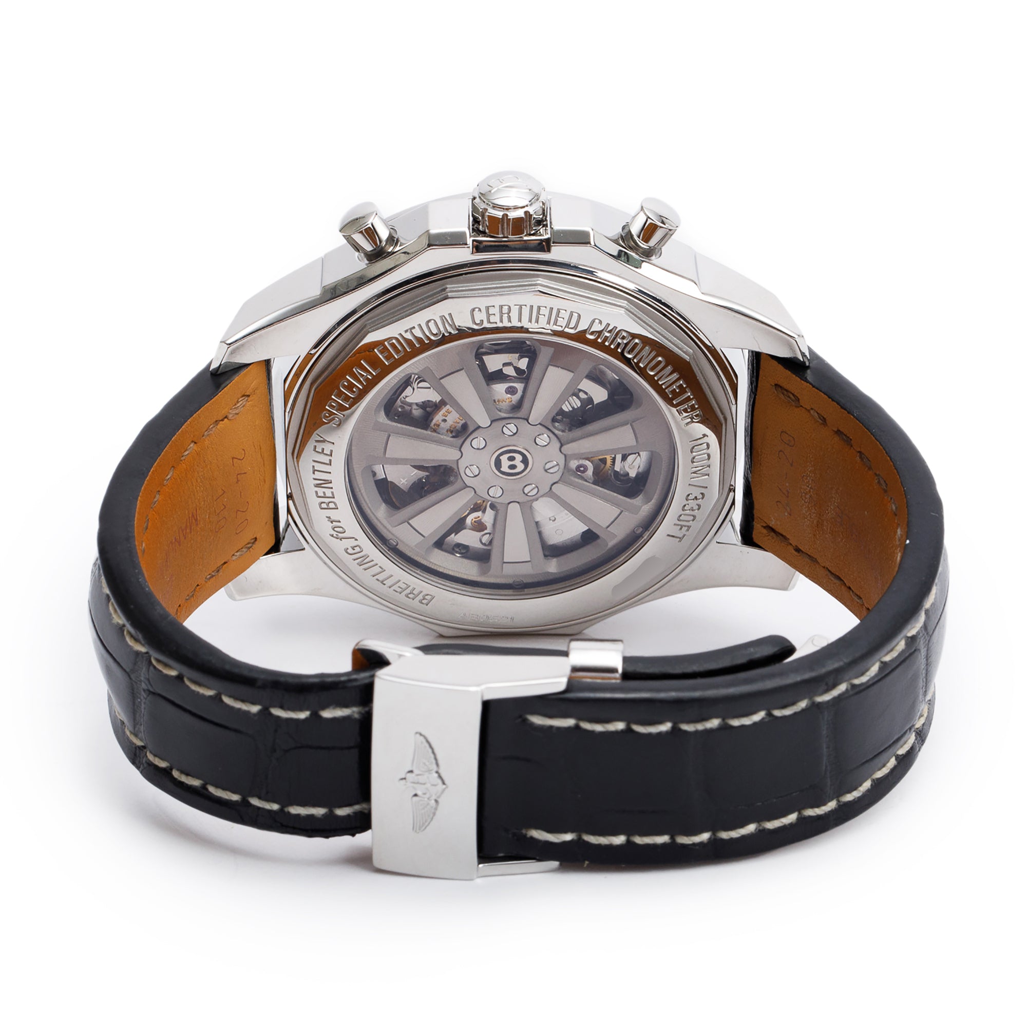 Breitling Stainless Steel Bentley B05 Unitime 49 MM Automatic Chronograph Watch Black Dial AB0521 w/ Box & Papers
