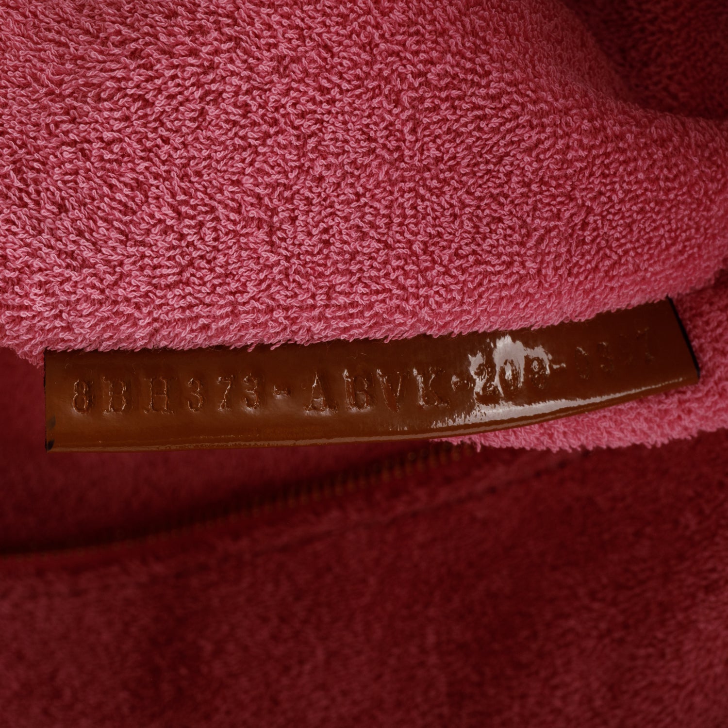 Fendi Pink XL FF Zucca Terry Cloth Sunshine Shopper Tote