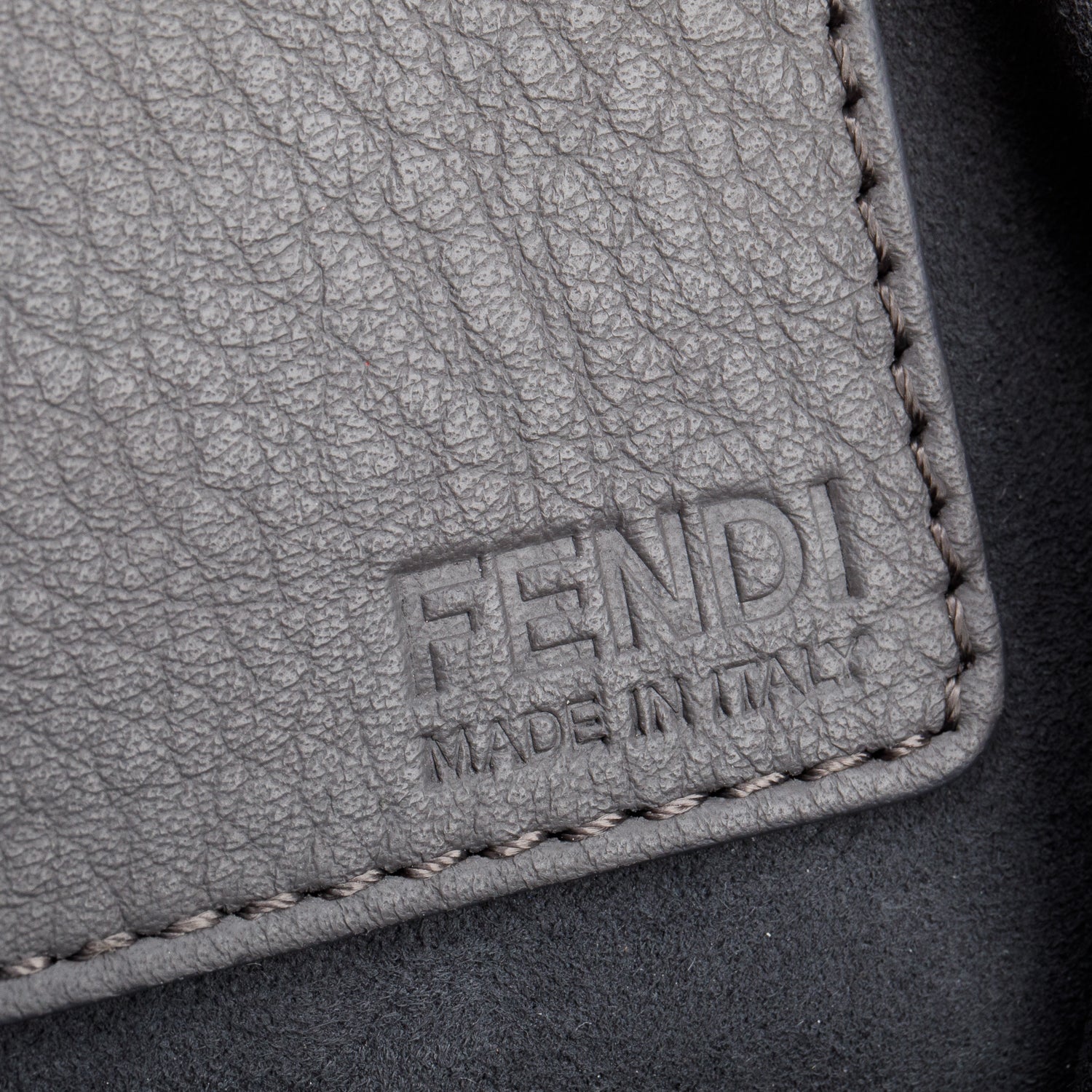 Fendi Grey Croc Embossed Pony Hair Large 3Jours Tote