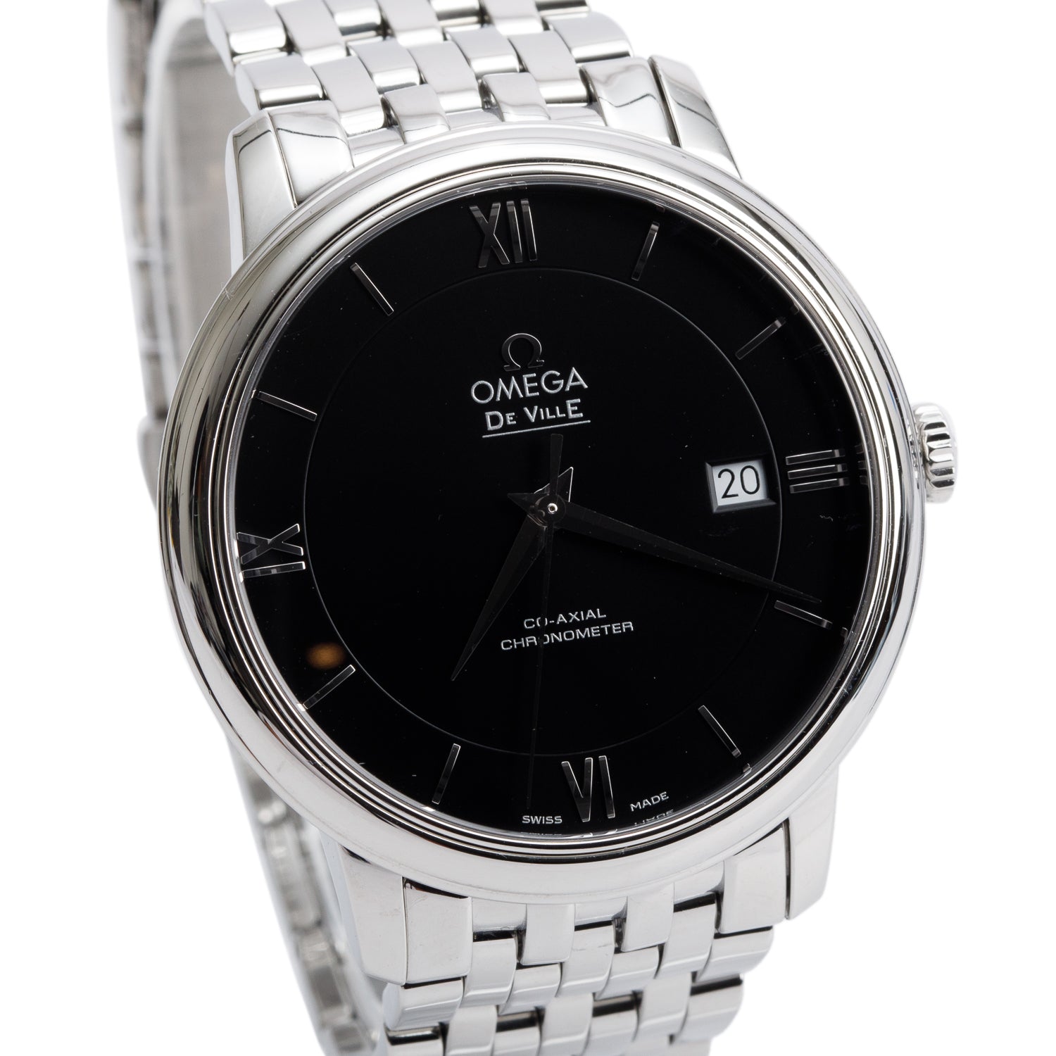 Omega Stainless Steel De Ville Prestige 39.5 MM Automatic Watch w/ Box & Papers