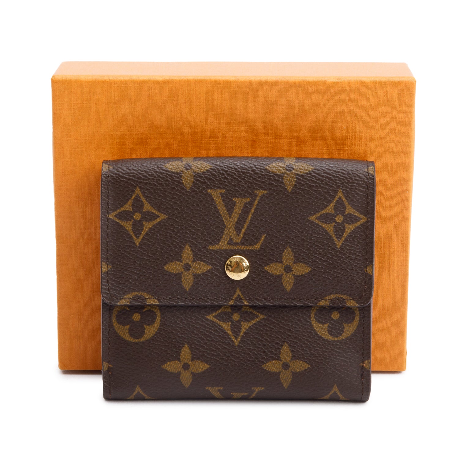 Louis Vuitton Monogram Compact Elise Wallet w/ Box