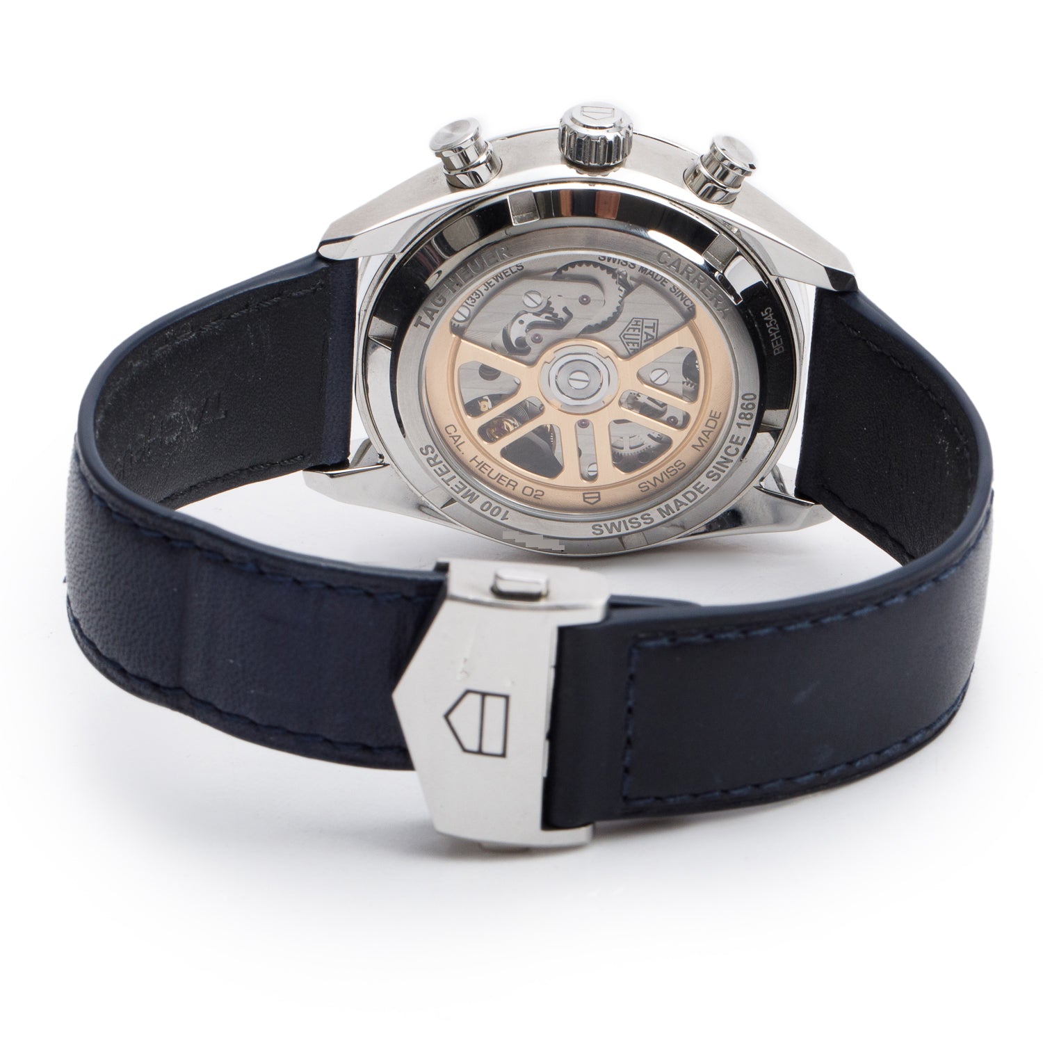 Tag Heuer 2024 Stainless Steel Carrera 42 MM Automatic Chronograph Watch CBN201D w/ Box, Receipt & Papers