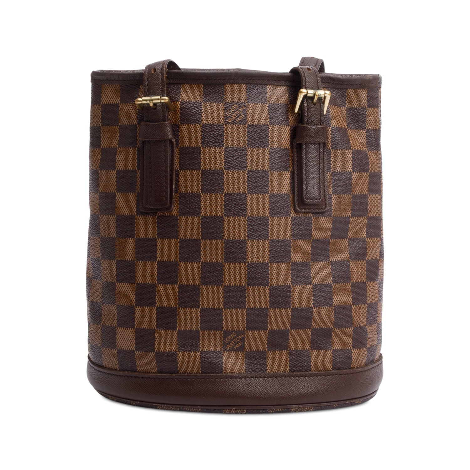 Louis Vuitton Damier Ebene Marais Bucket Bag w/ Pouch