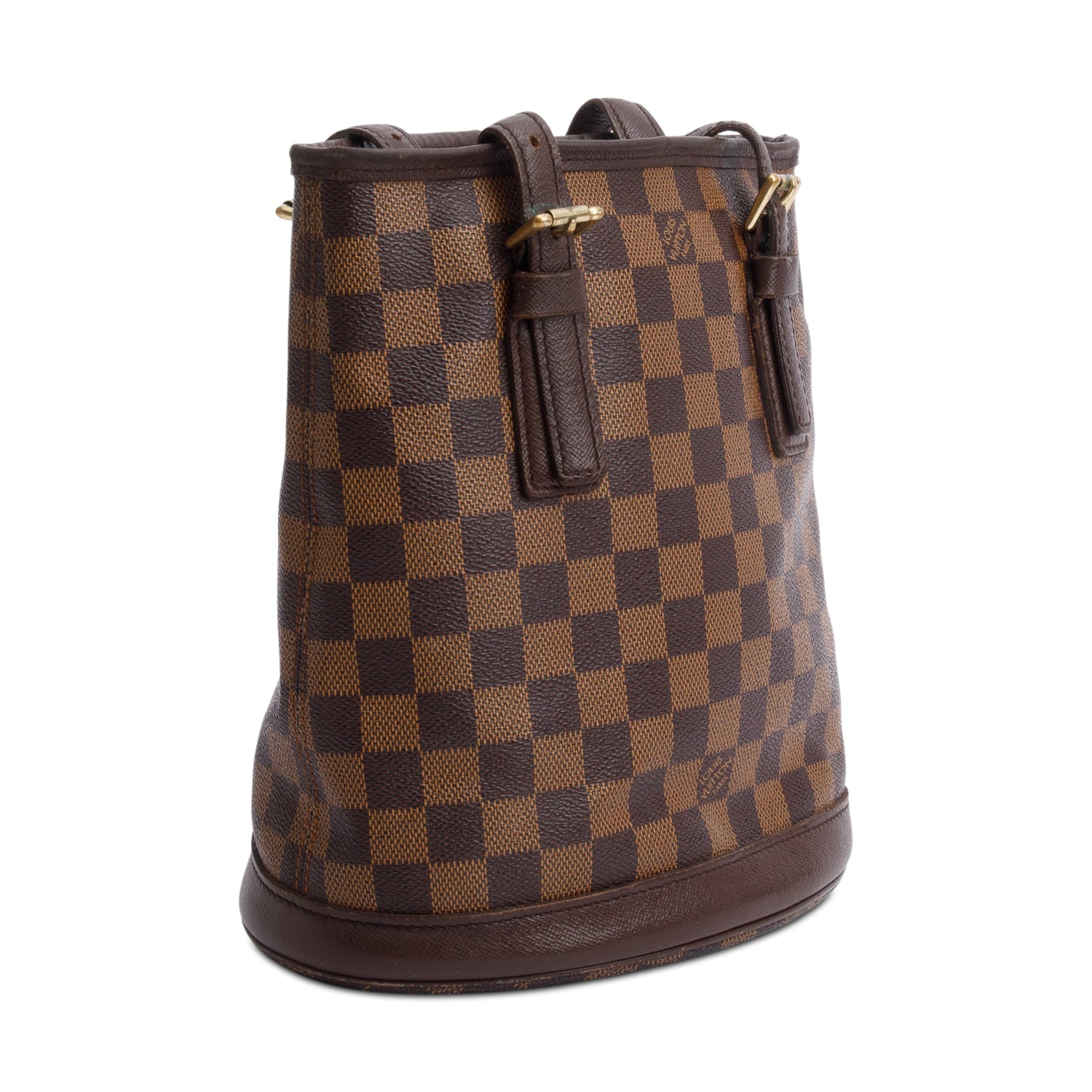 Louis Vuitton Damier Ebene Marais Bucket Bag w/ Pouch