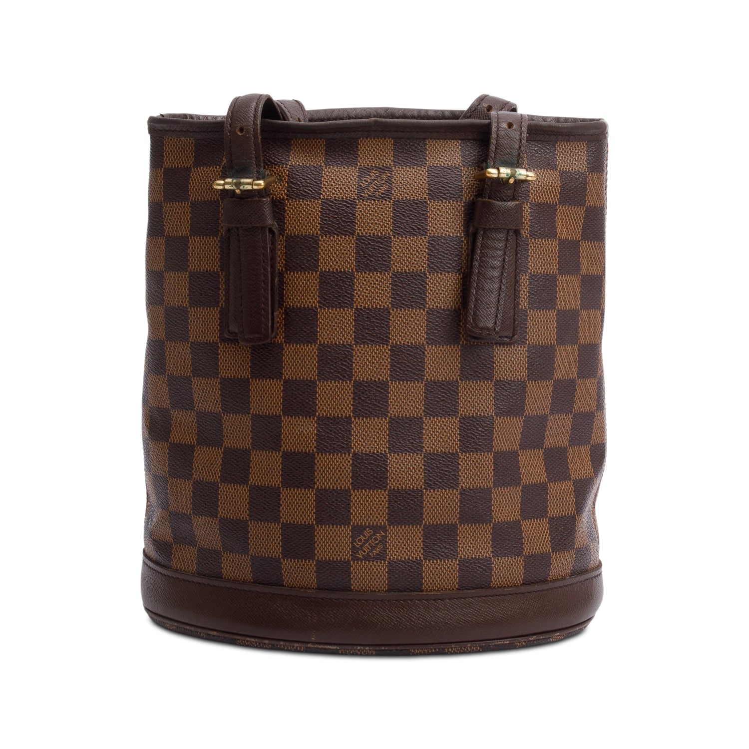 Louis Vuitton Damier Ebene Marais Bucket Bag w/ Pouch