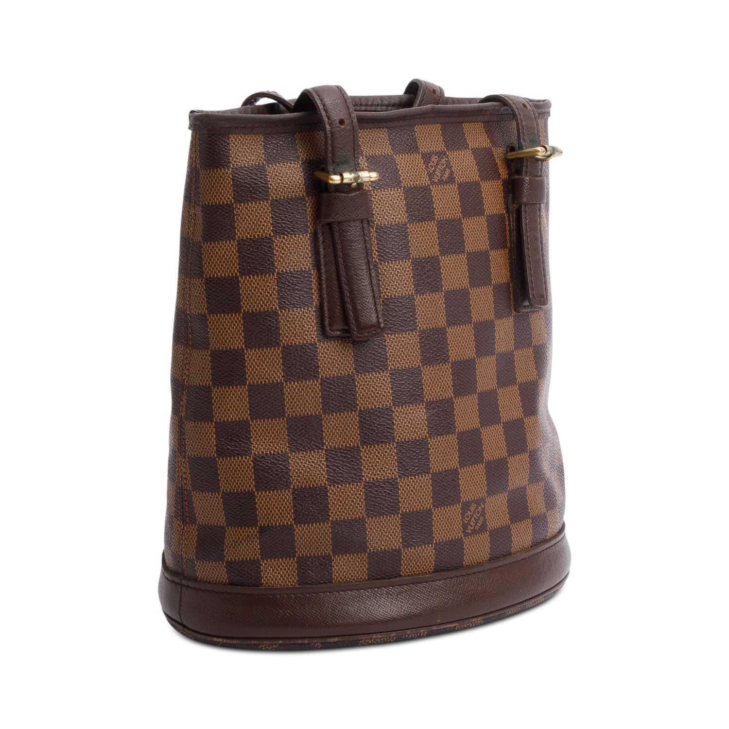 Louis Vuitton Damier Ebene Marais Bucket Bag w/ Pouch