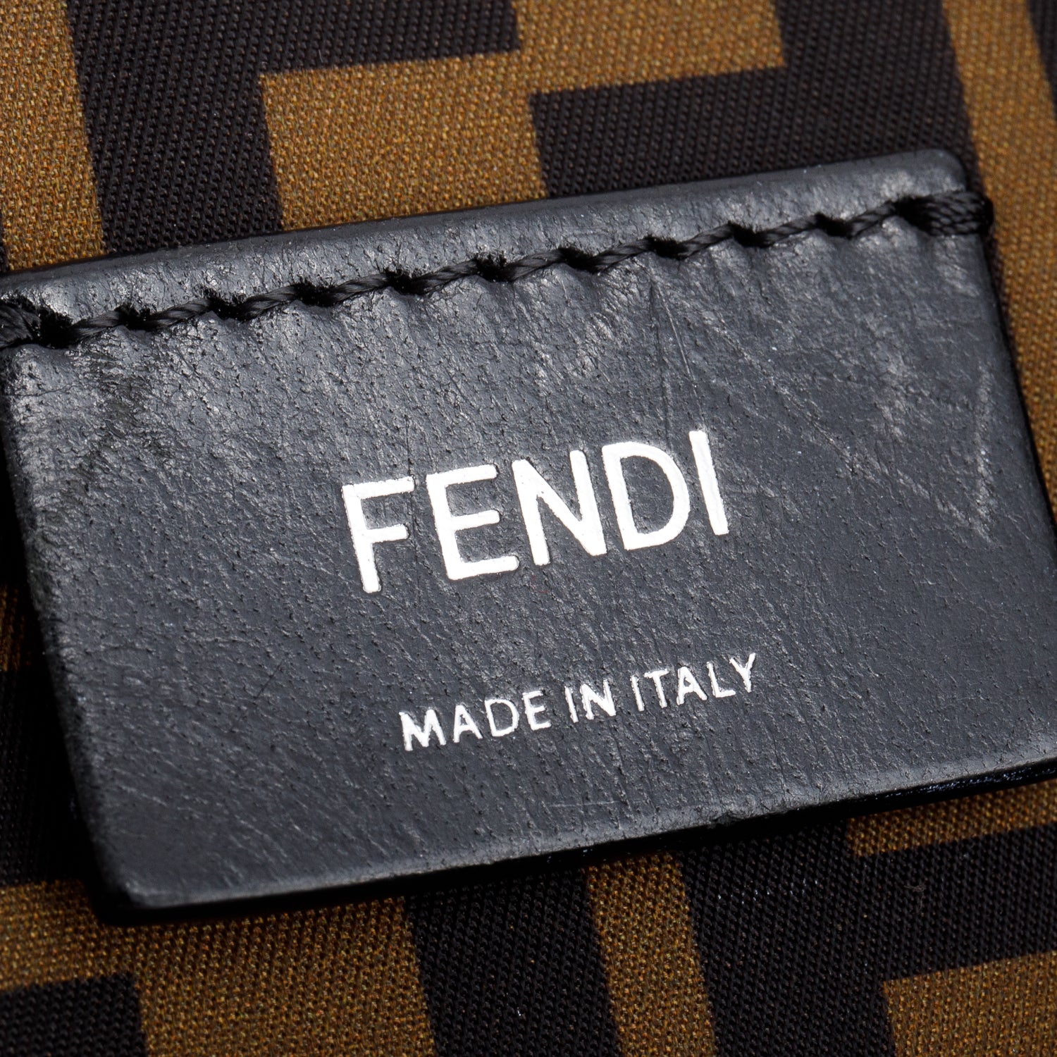 Fendi Brown FF Zucca Logo Nylon Changing Diaper Bag