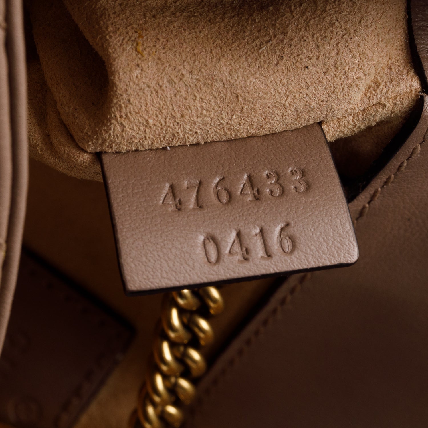 Gucci Beige GG Marmont Matelasse Leather Super Mini Bag w/ Box & Receipt