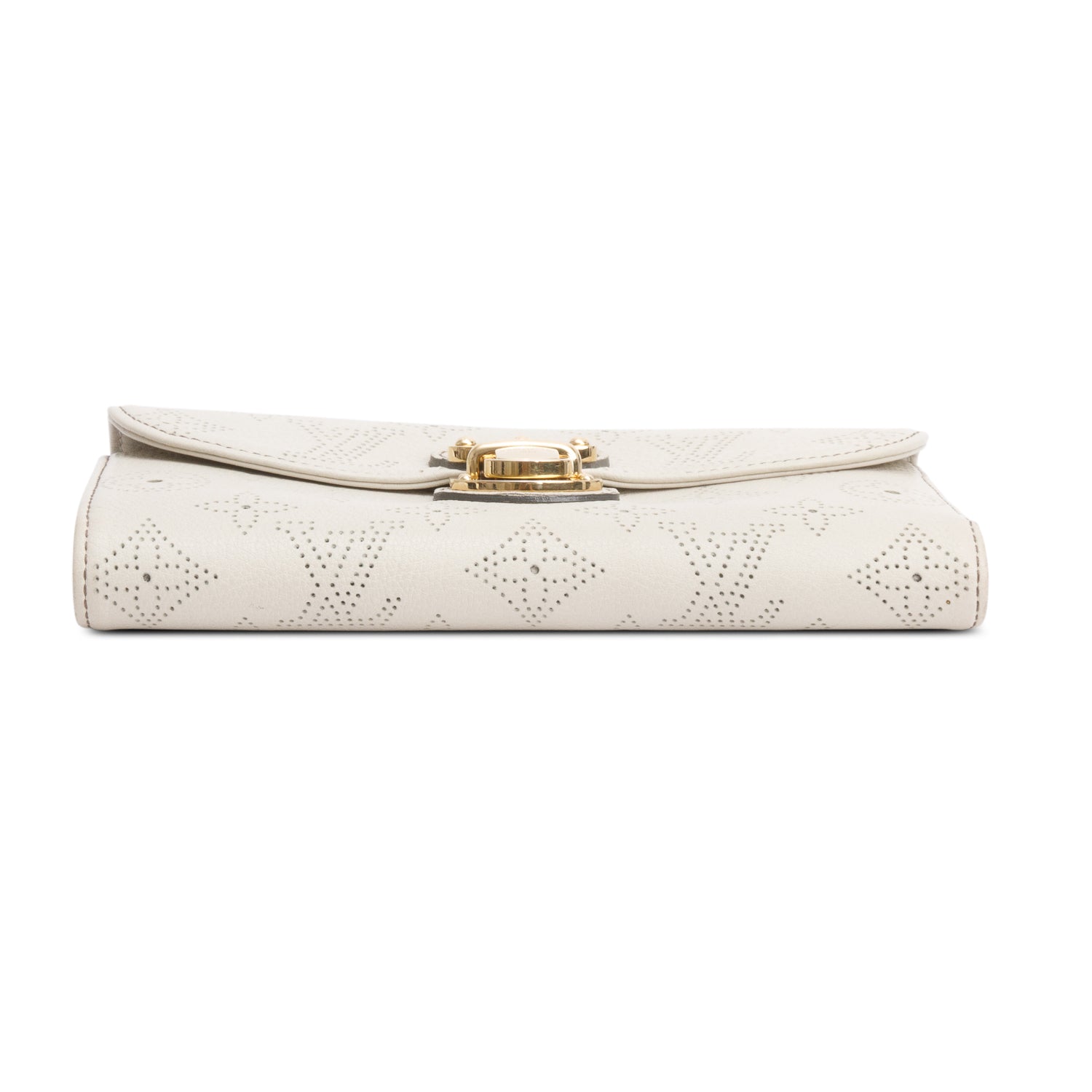 Louis Vuitton Ivory Monogram Mahina Leather Amelia Wallet