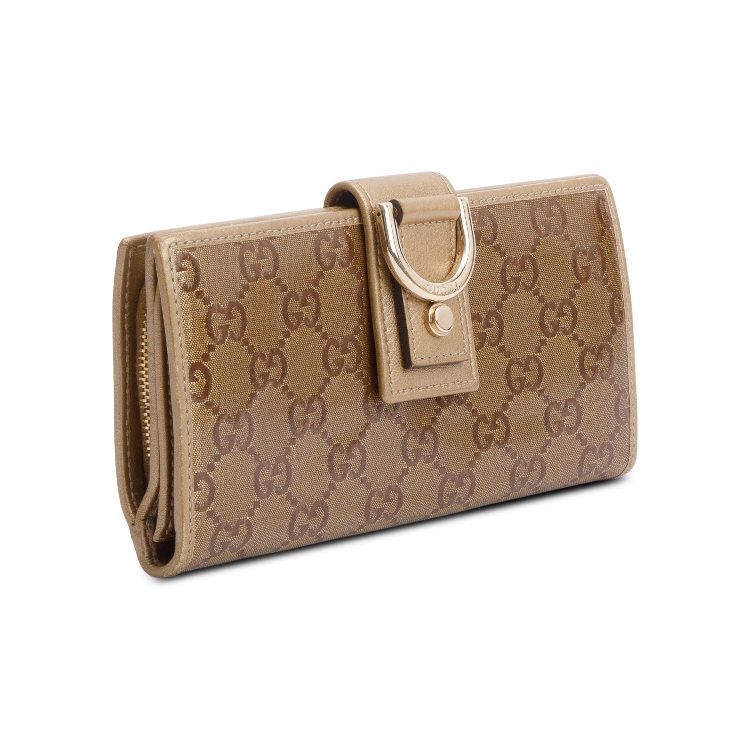 Gucci GG Canvas D Ring Abbey Wallet
