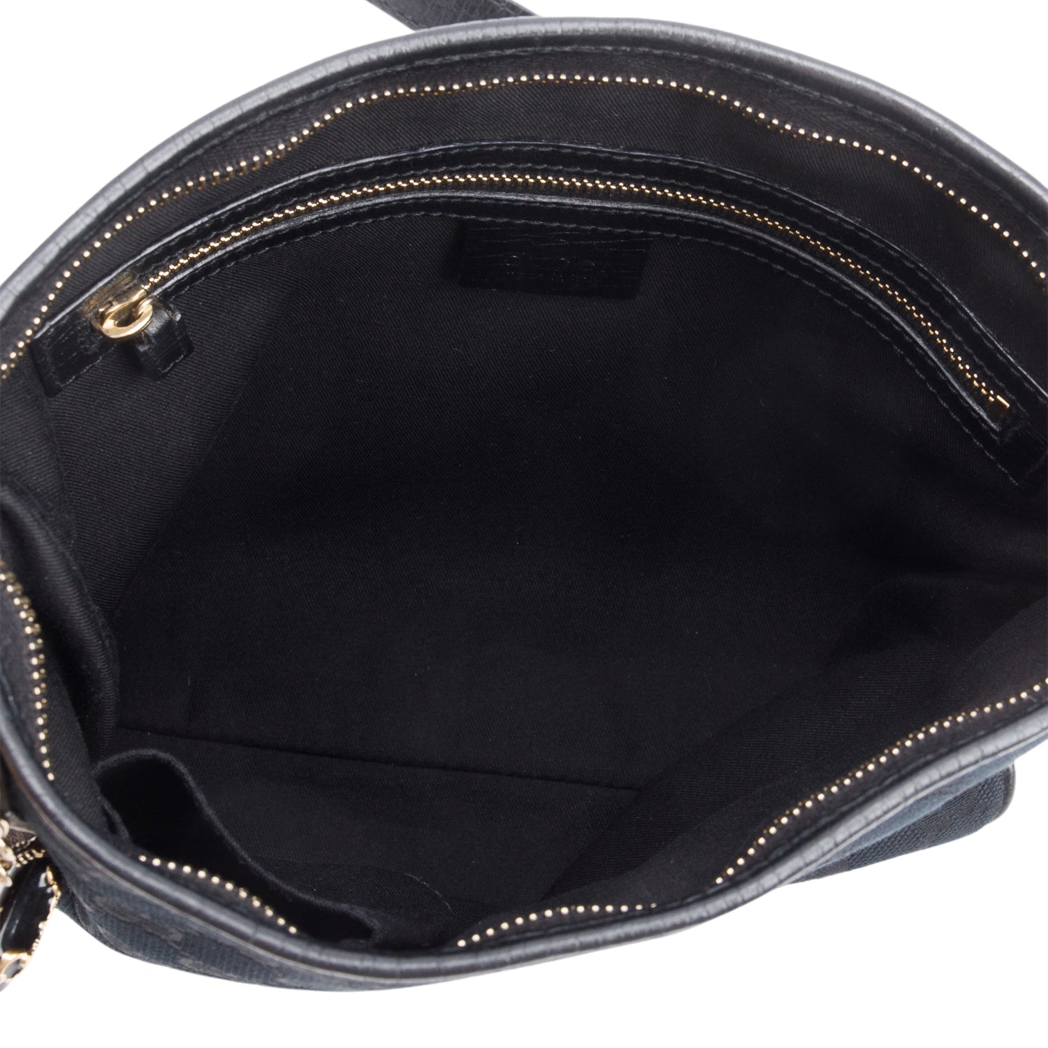 Gucci Black GG Canvas Web Small Jolicoeur Crossbody Bag