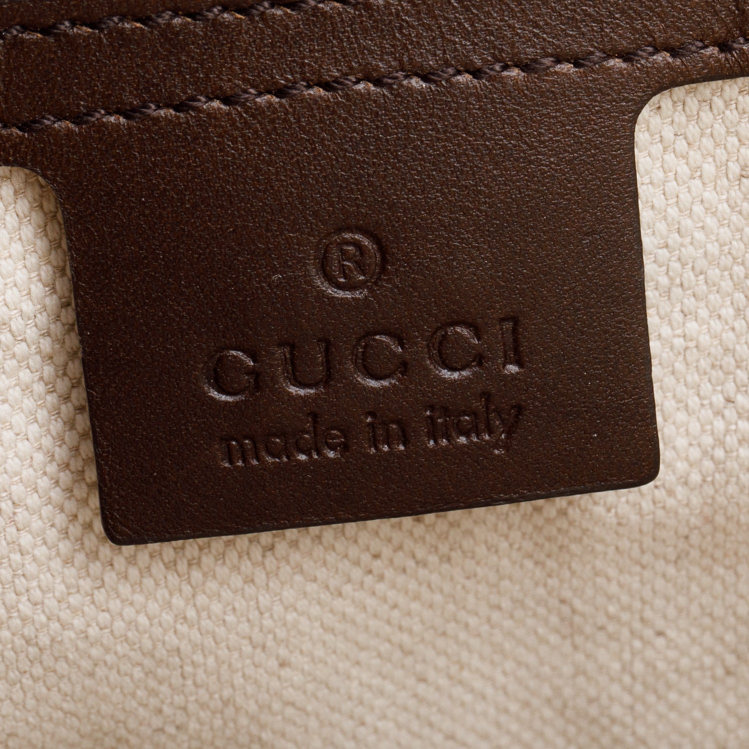 Gucci Brown Leather Trim GG Canvas Medium Vintage Web Top Handle Bag w/ Strap