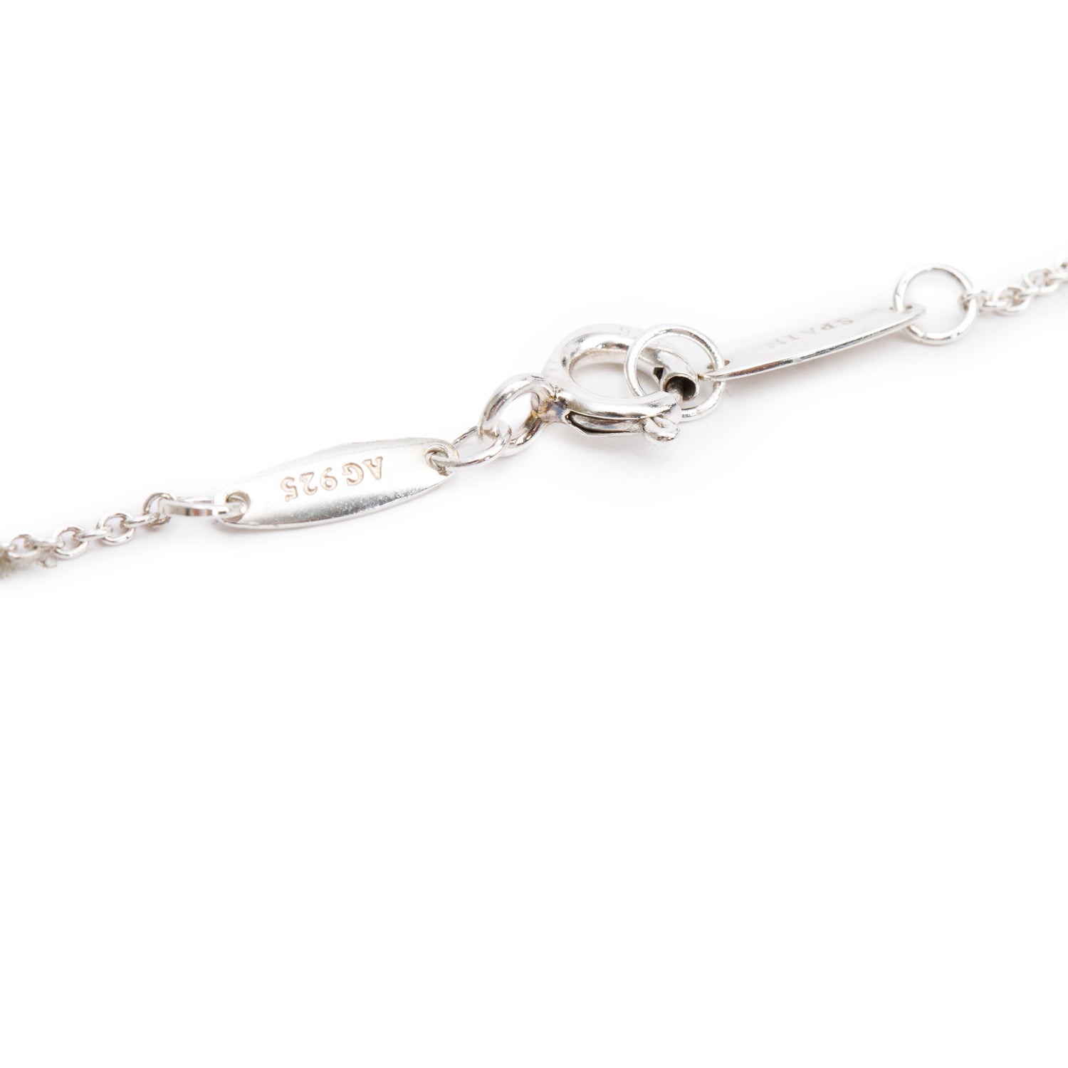 Tiffany & Co. Elsa Peretti Sterling Silver 9 MM Mini Bean Pendant Necklace