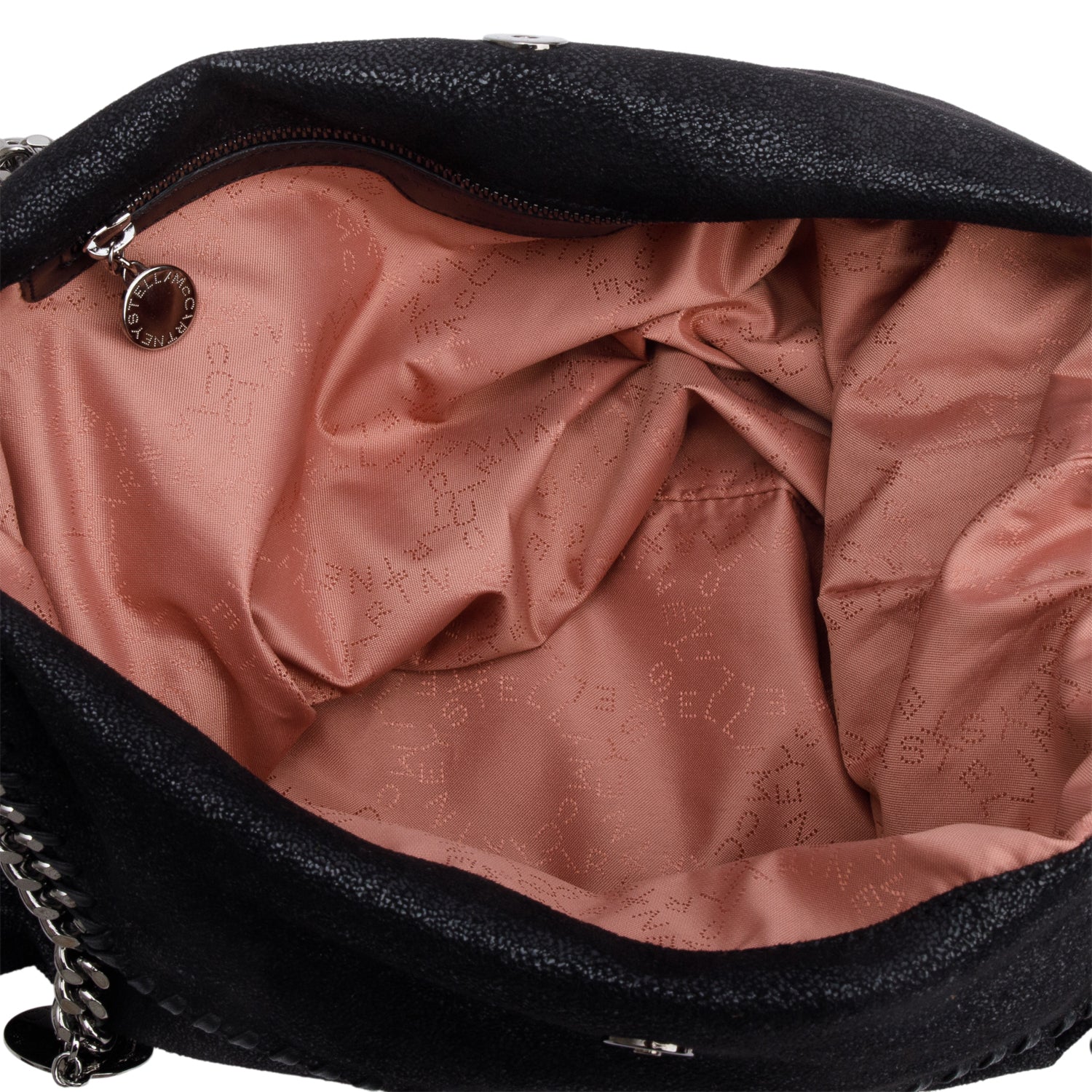 Stella McCartney Black Shaggy Deerskin Falabella tote
