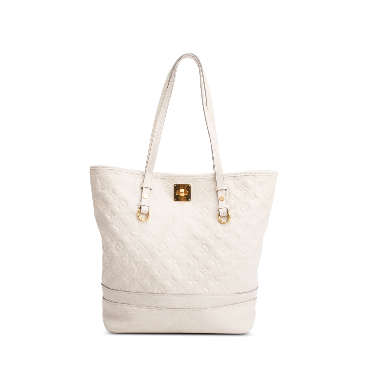 Louis Vuitton White Empreinte Leather Citadine PM w/ Pouch