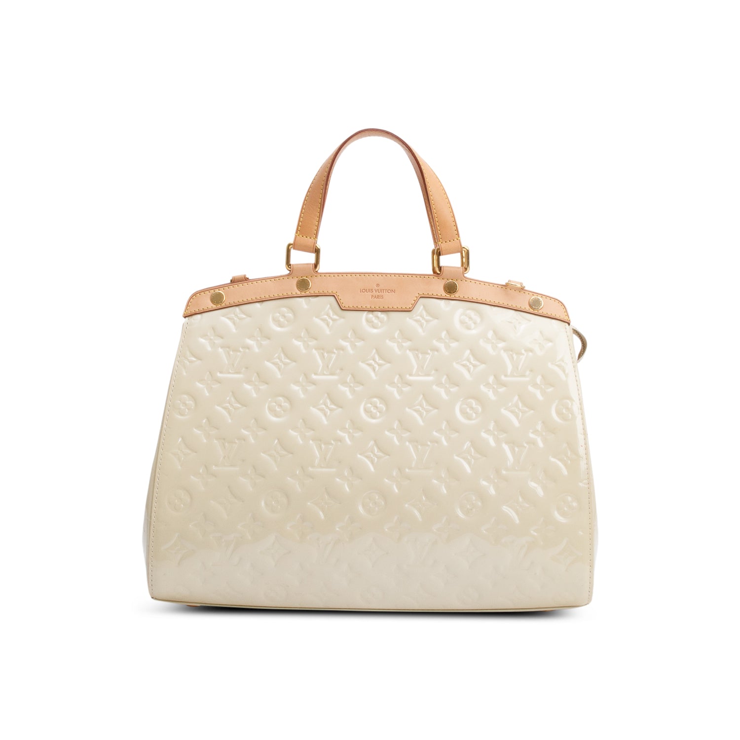 Louis Vuitton Beige Monogram Vernis Brea GM