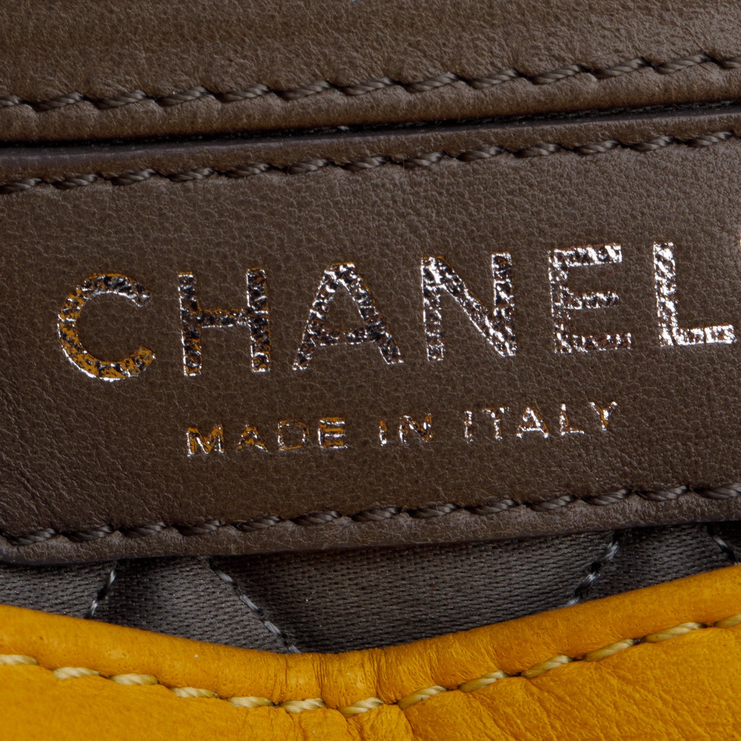 Chanel Yellow Lambskin Leather Large Madison Flap Bag