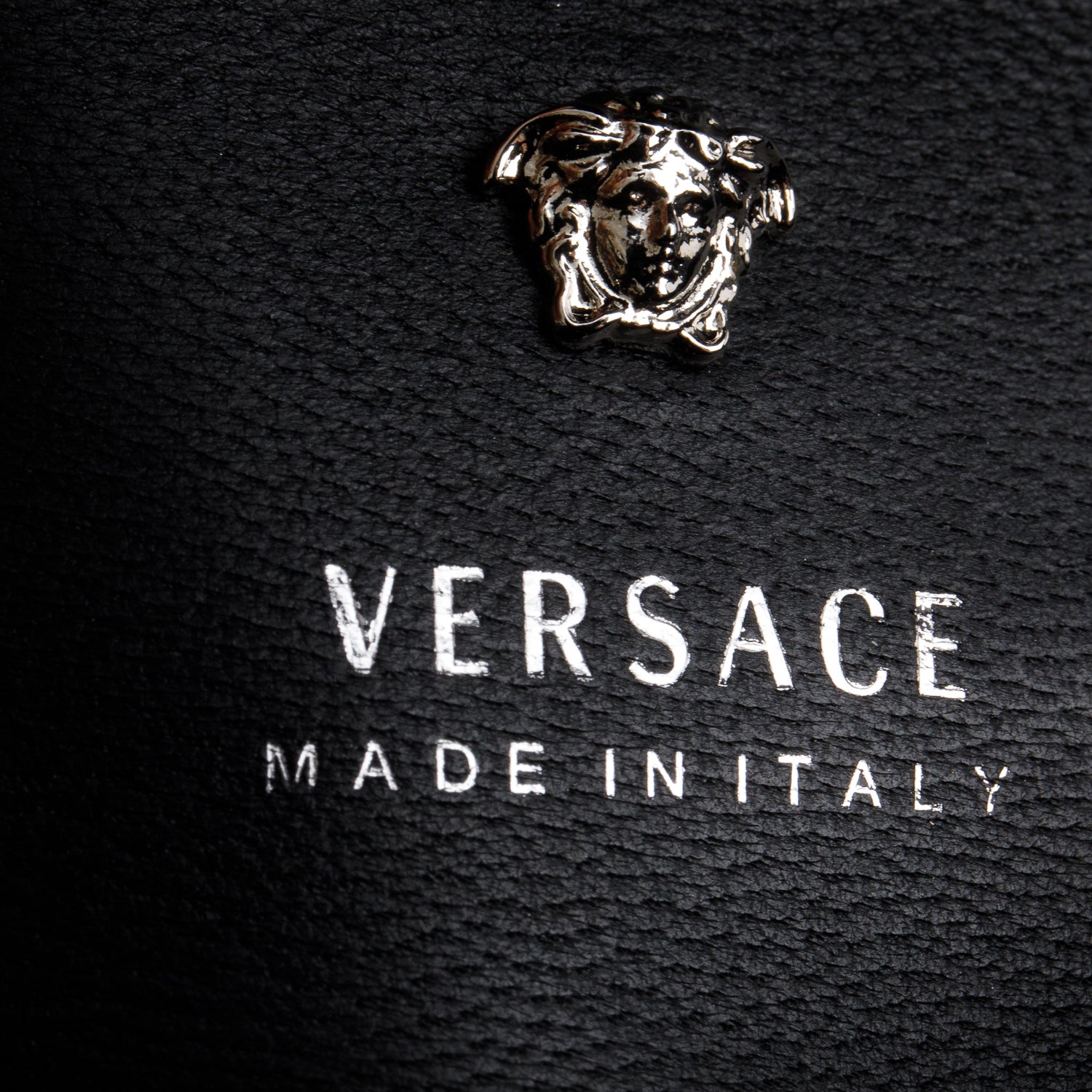 Versace Black Leather Palazzo Medusa Empire Double Sided Flap Handle Bag w/ Straps