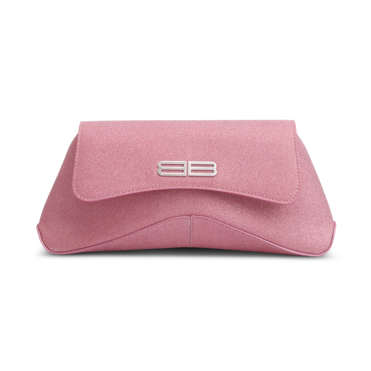 Balenciaga Pink Sparkling Fabric Small XX Flap Stretch Bag